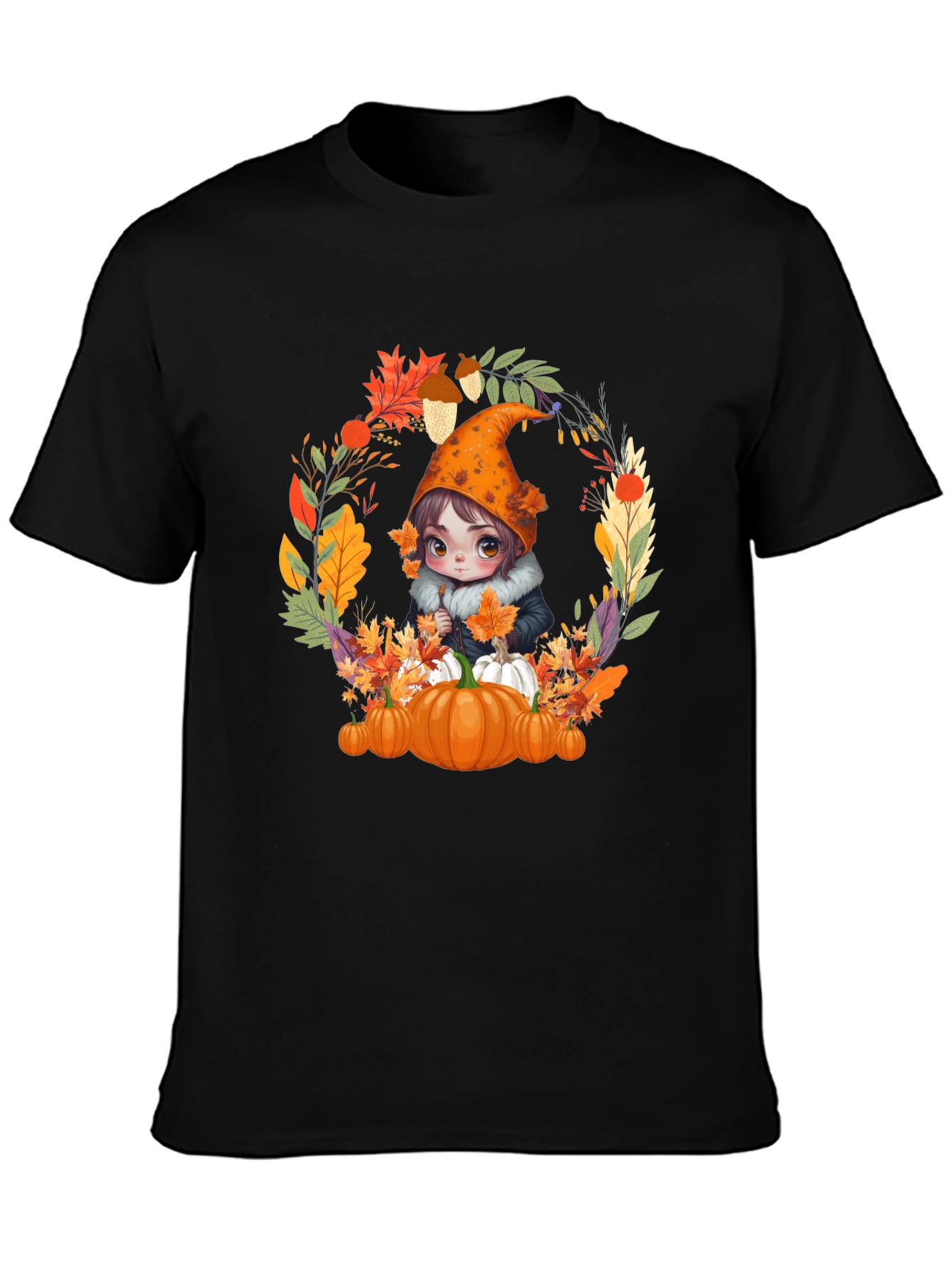 Autumn Gnome T-Shirt: Pumpkin Patch Vibes