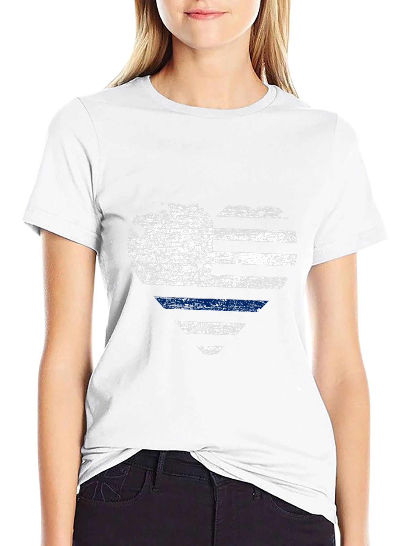 American Flag Heart T-Shirt