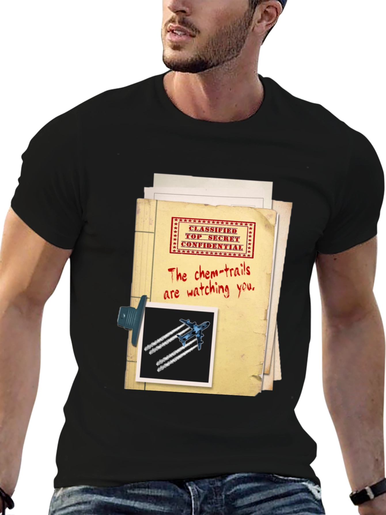 Top Secret Chemtrails T-Shirt Conspiracy