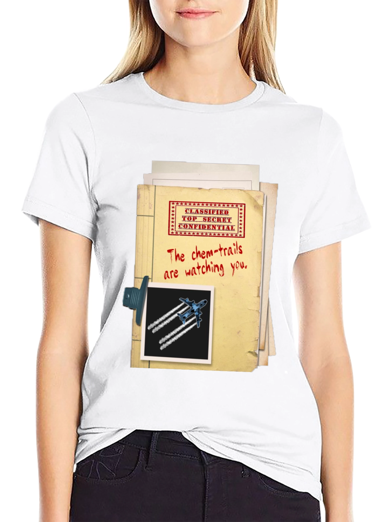 Top Secret Chemtrails T-Shirt Conspiracy
