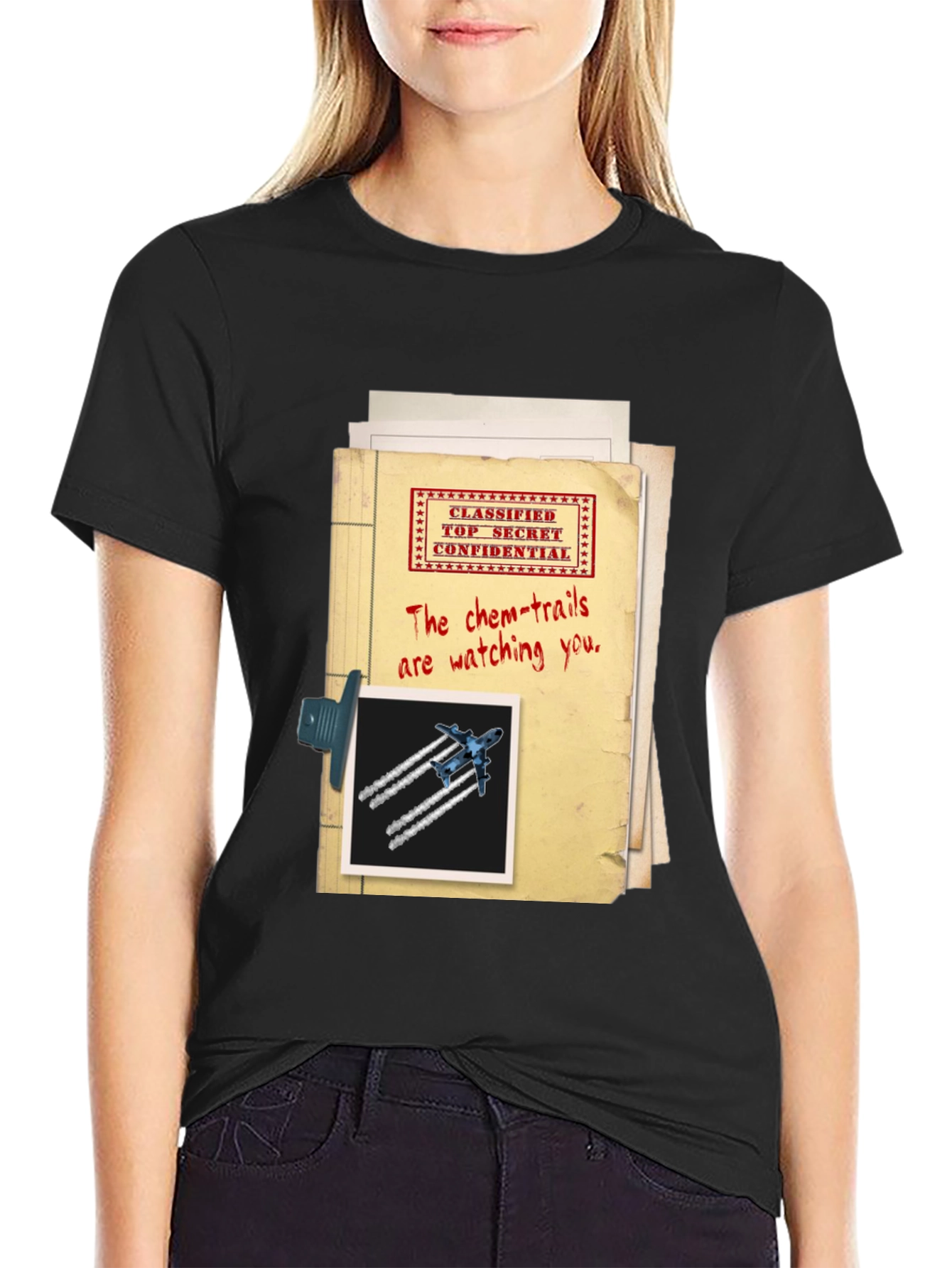 Top Secret Chemtrails T-Shirt Conspiracy