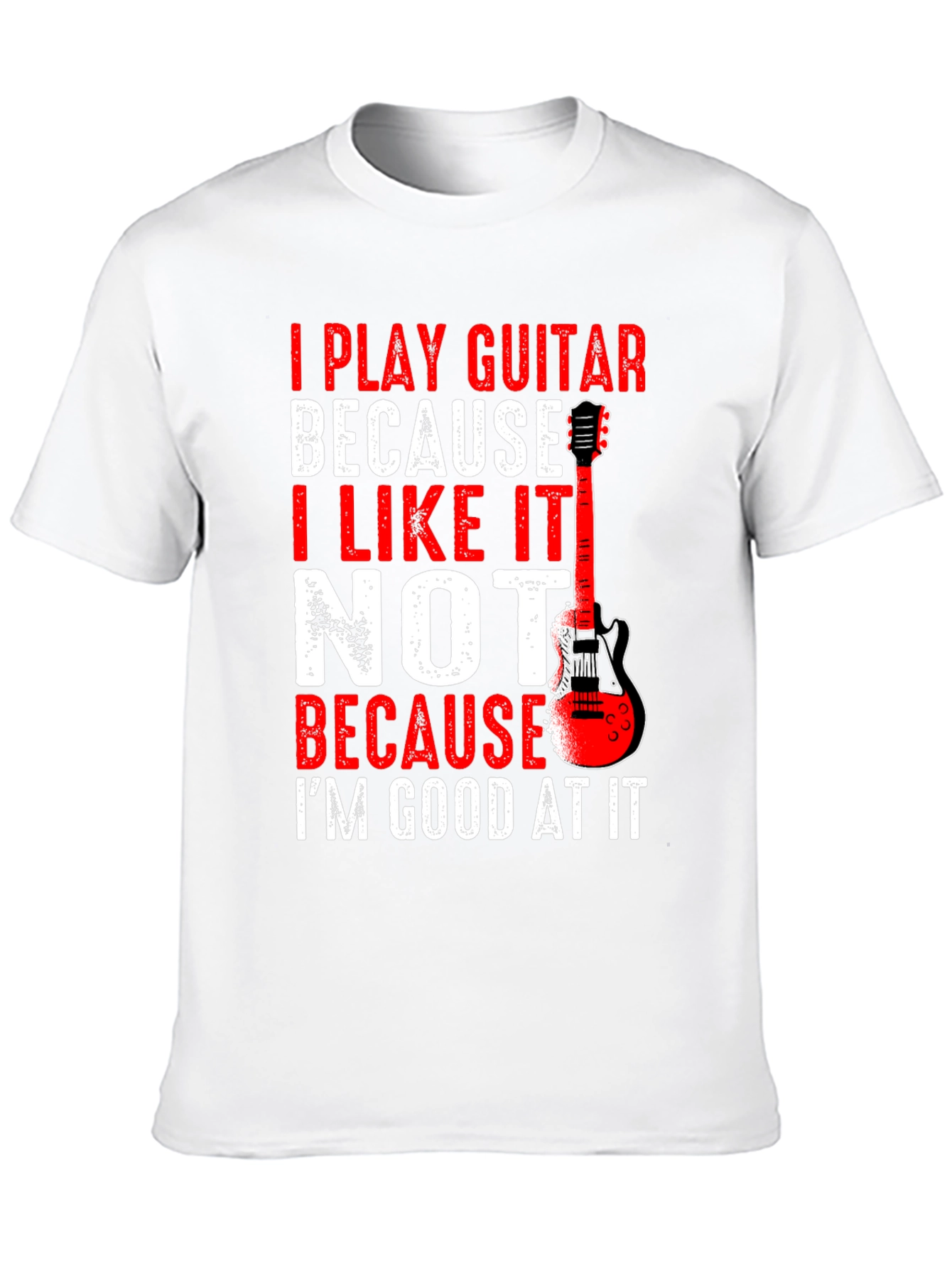 I Play Guitar Graphic Tee - Musician T-Shirt