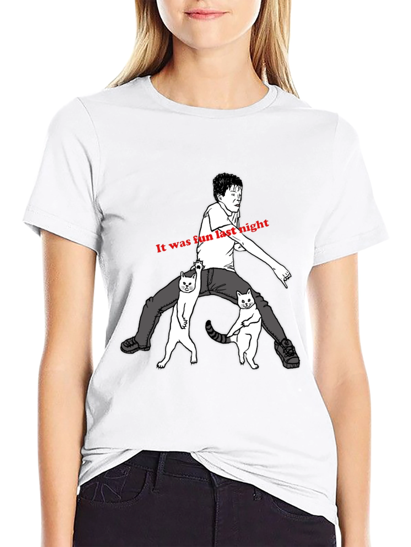 Fun Night Cat T-Shirt