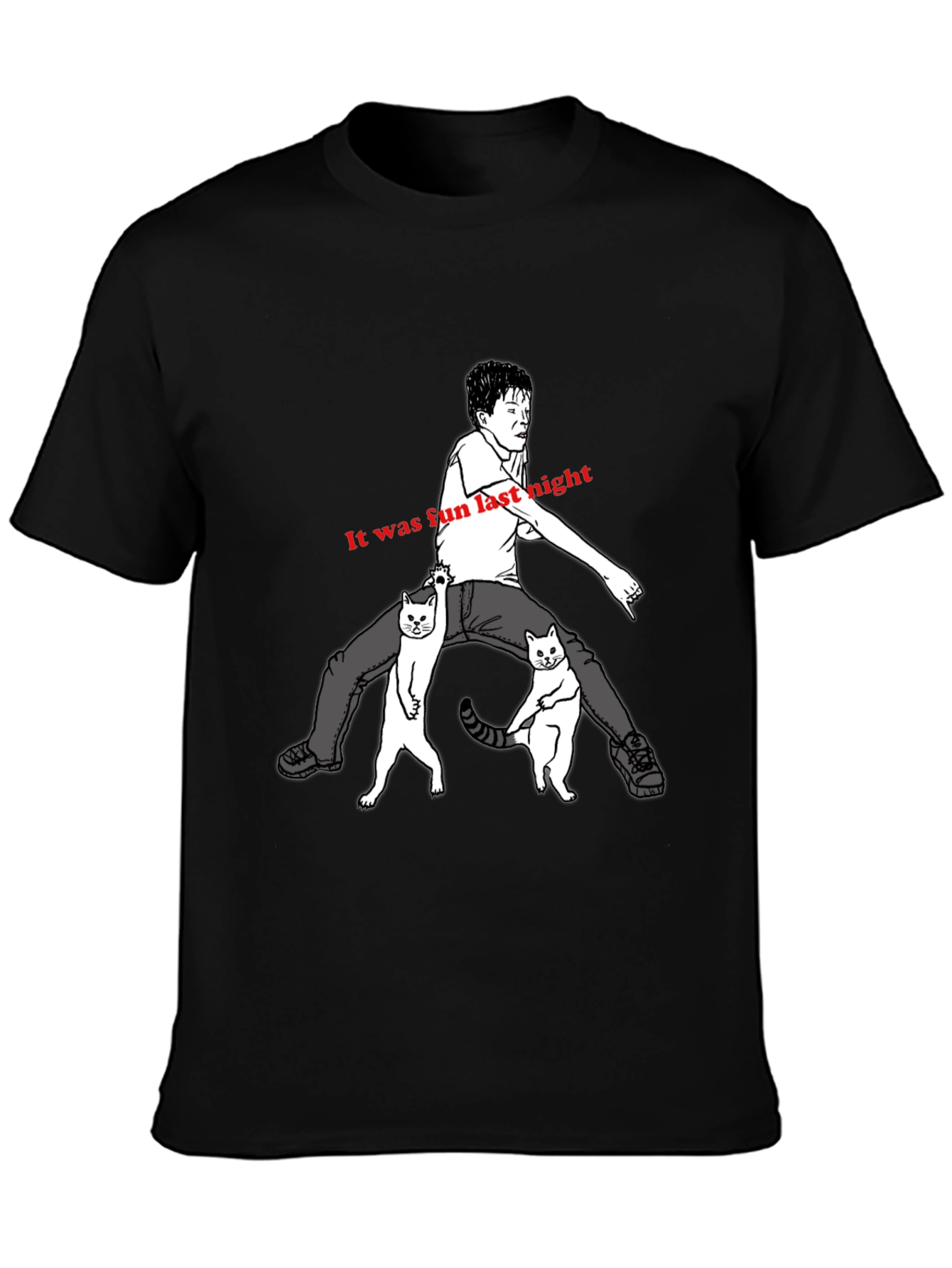 Fun Night Cat T-Shirt