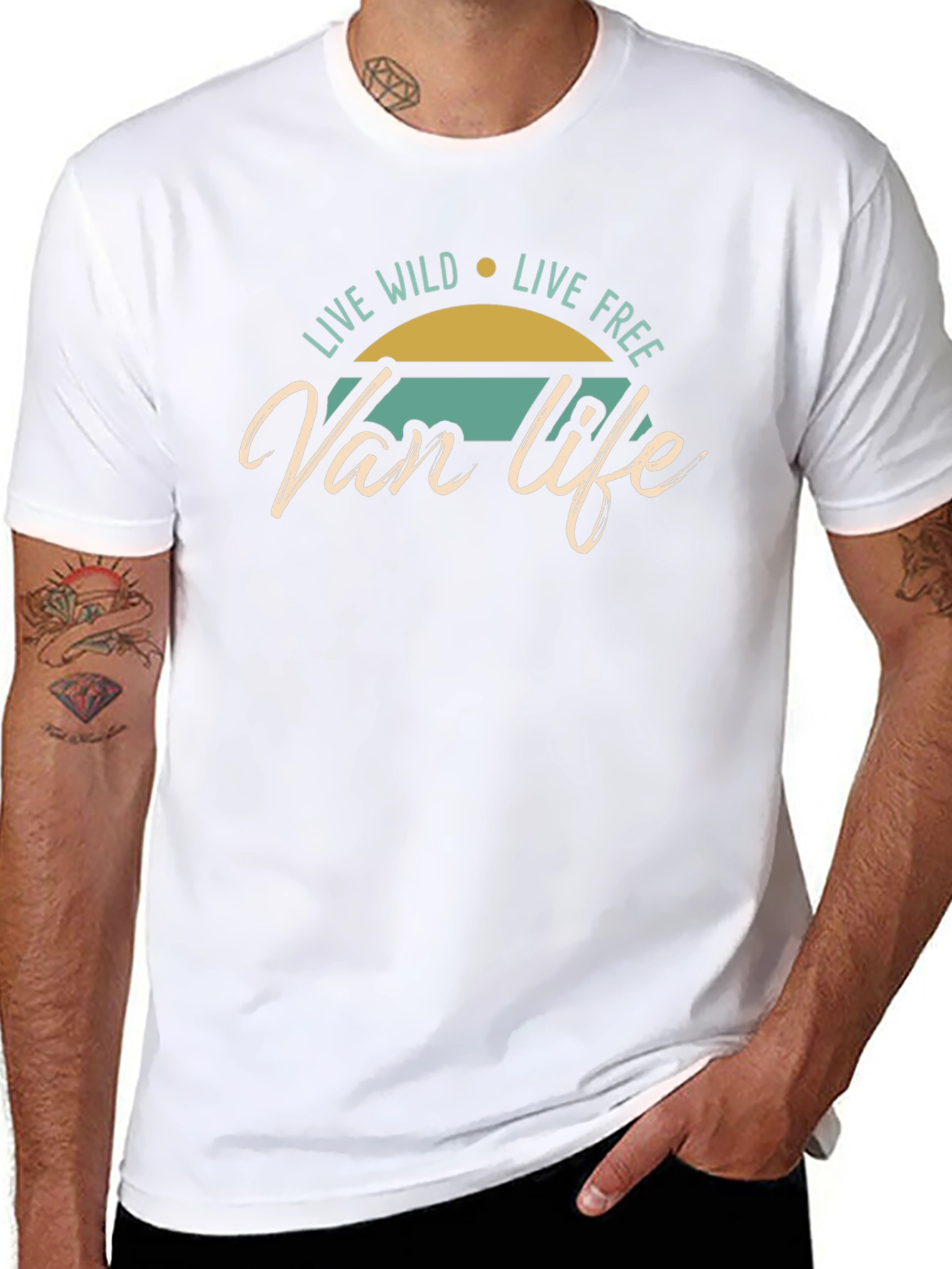 Van Life Graphic Tee - Live Wild Live Free
