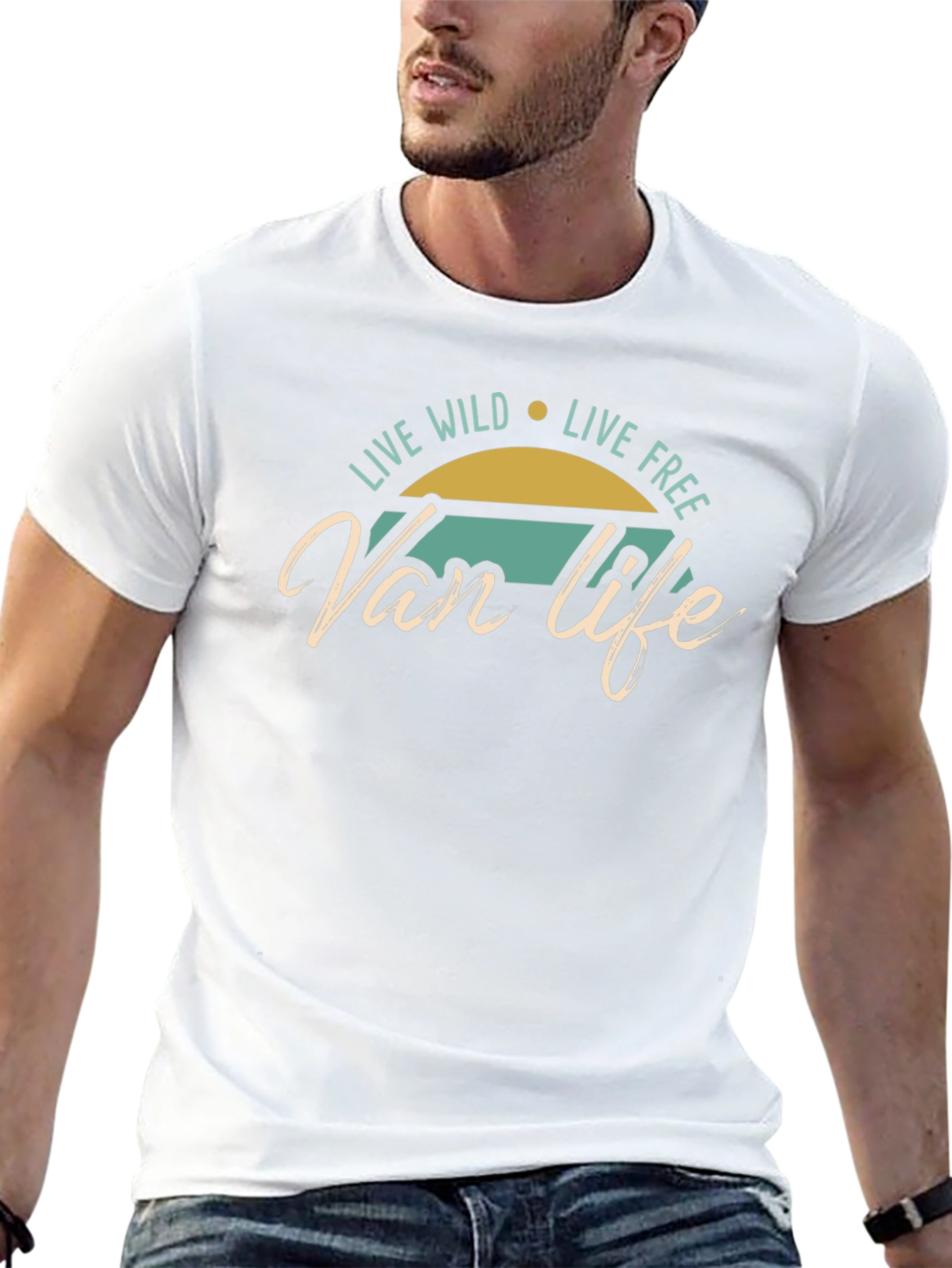 Van Life Graphic Tee - Live Wild Live Free