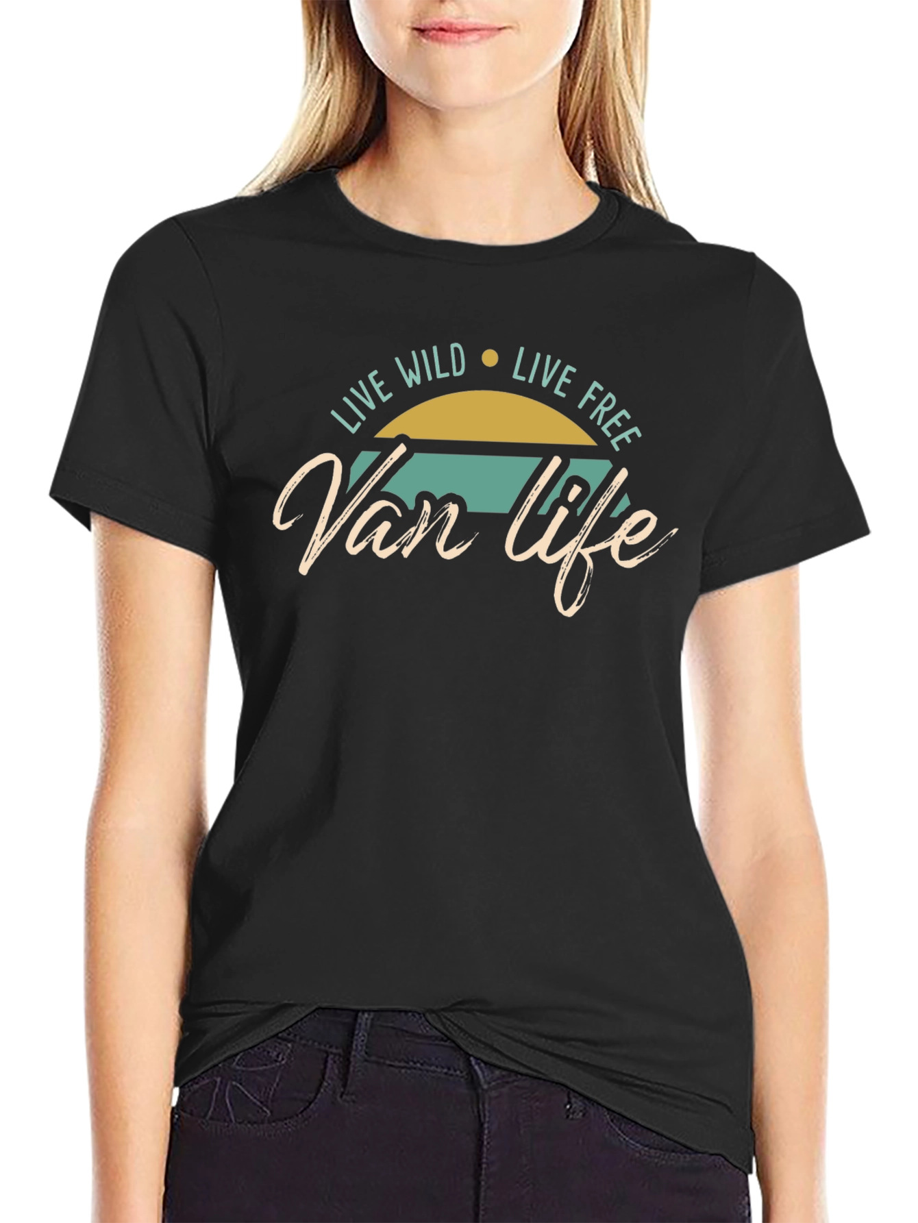 Van Life Graphic Tee - Live Wild Live Free