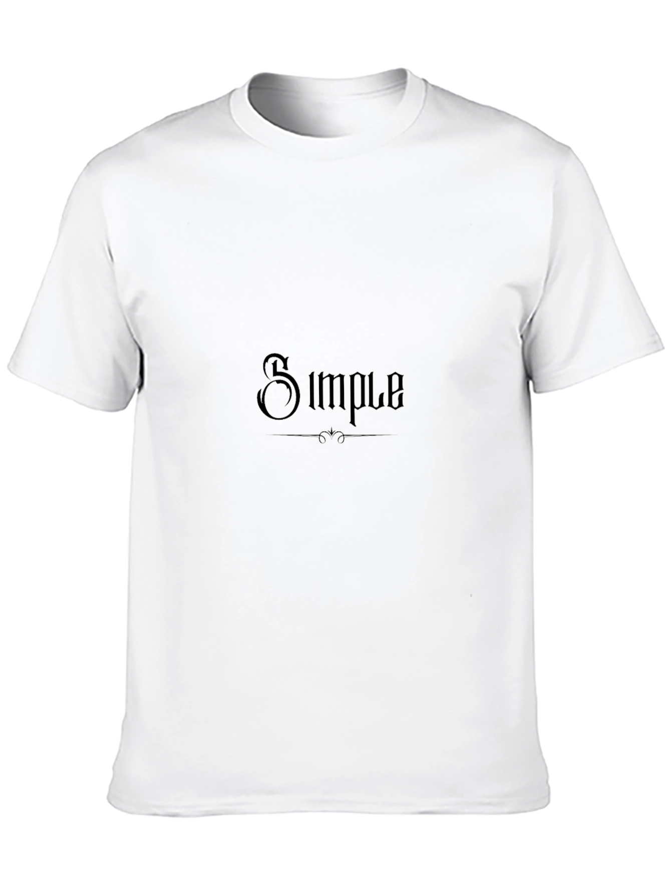 Simple Design Black T-Shirt