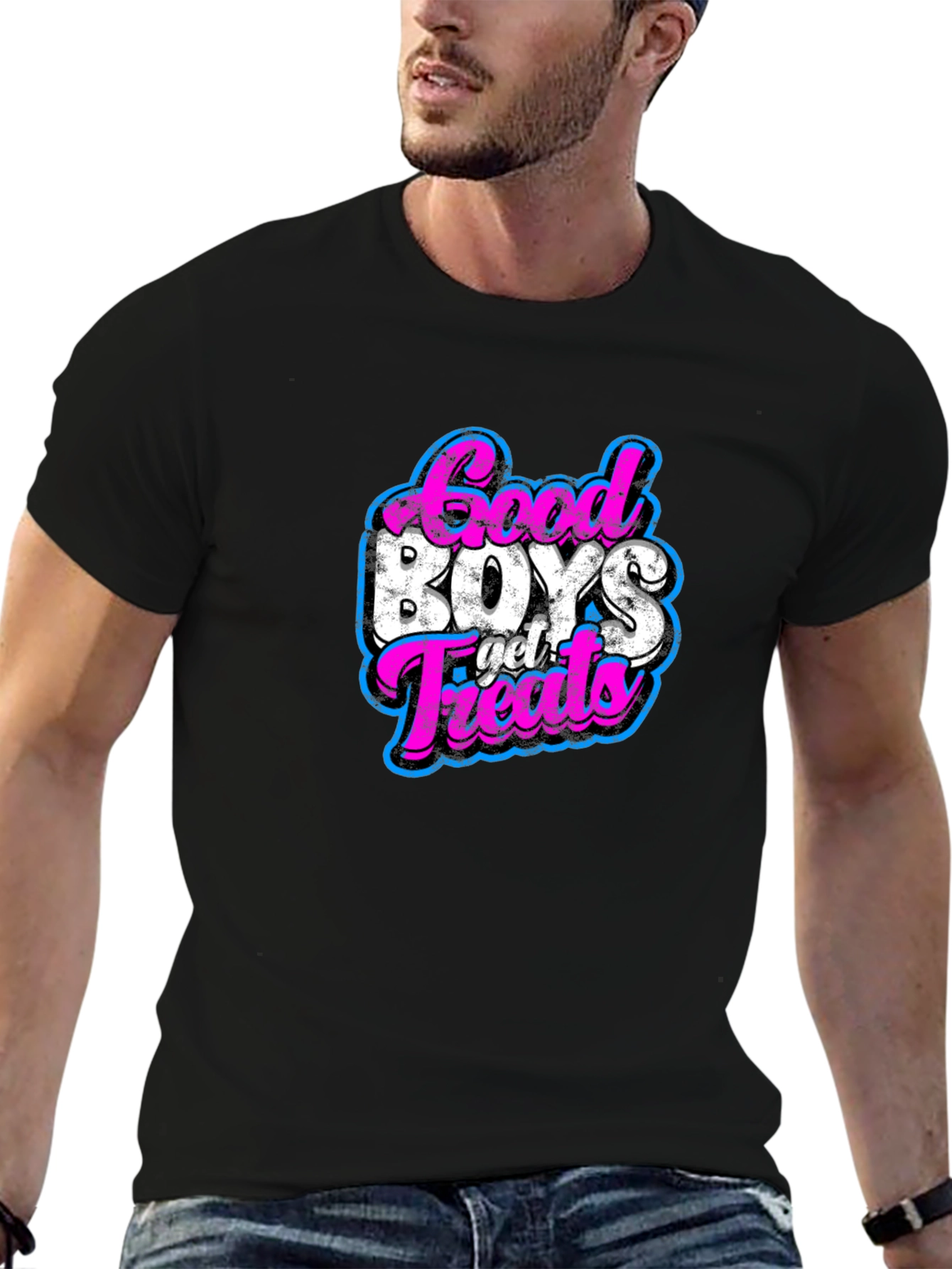 Good Boys Get Treats T-Shirt - Graphic Print Tee