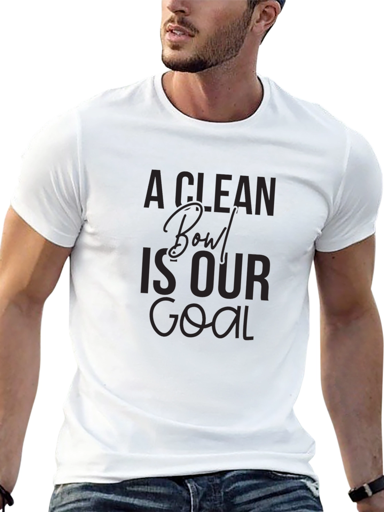 Clean Bowl is Our Goal Black T-Shirt