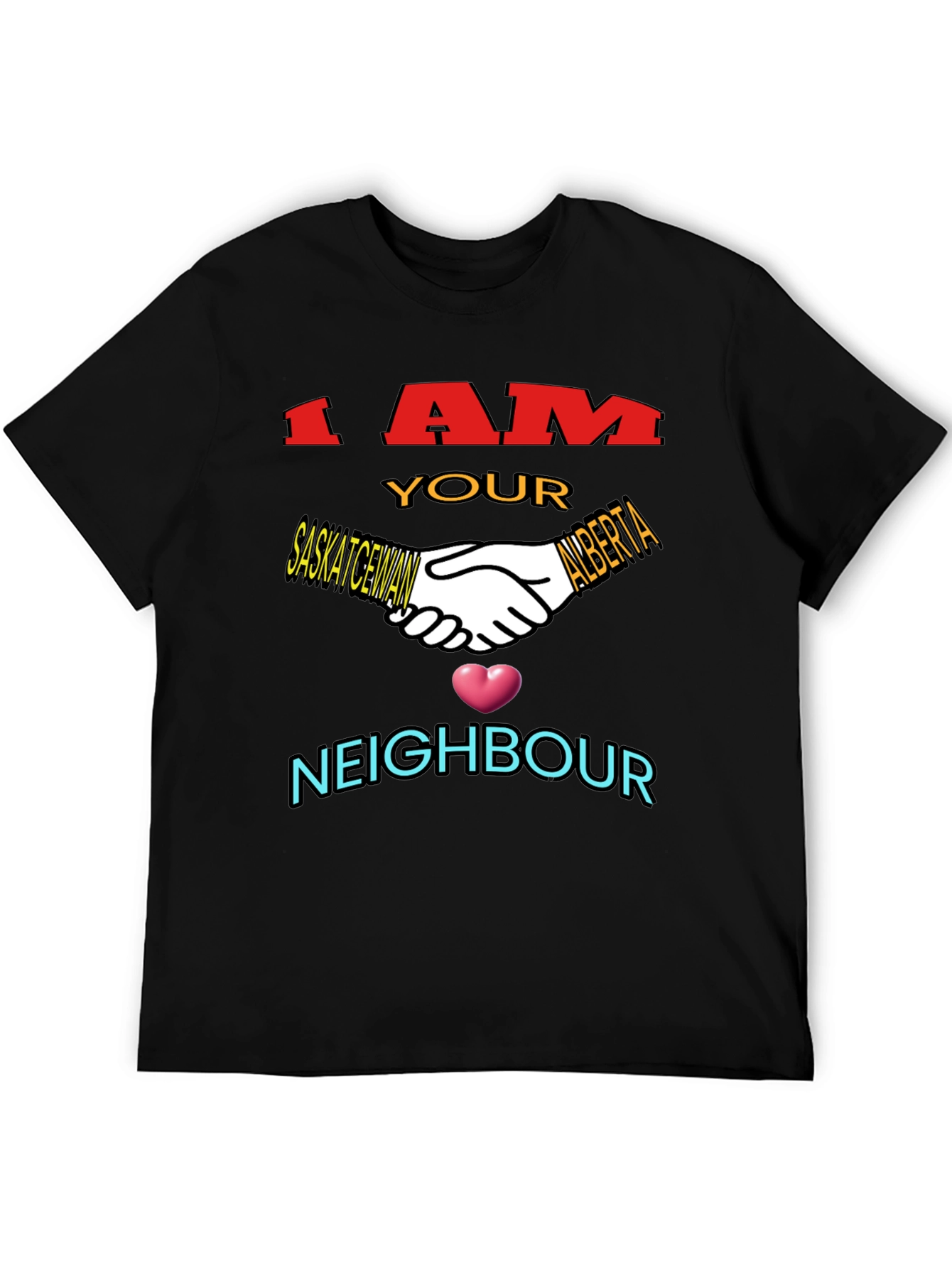 Saskatchewan Alberta Neighbour T-Shirt
