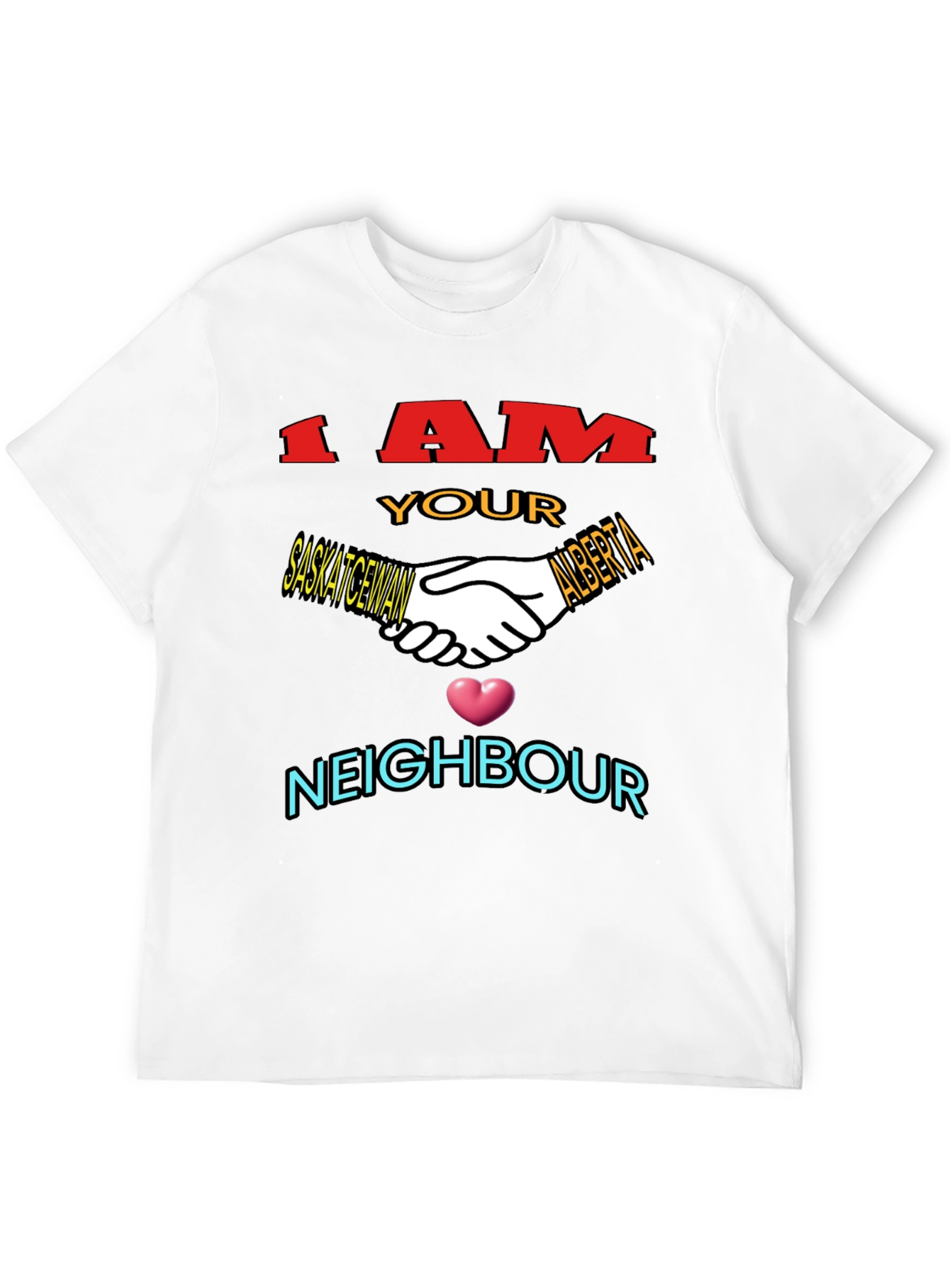 Saskatchewan Alberta Neighbour T-Shirt