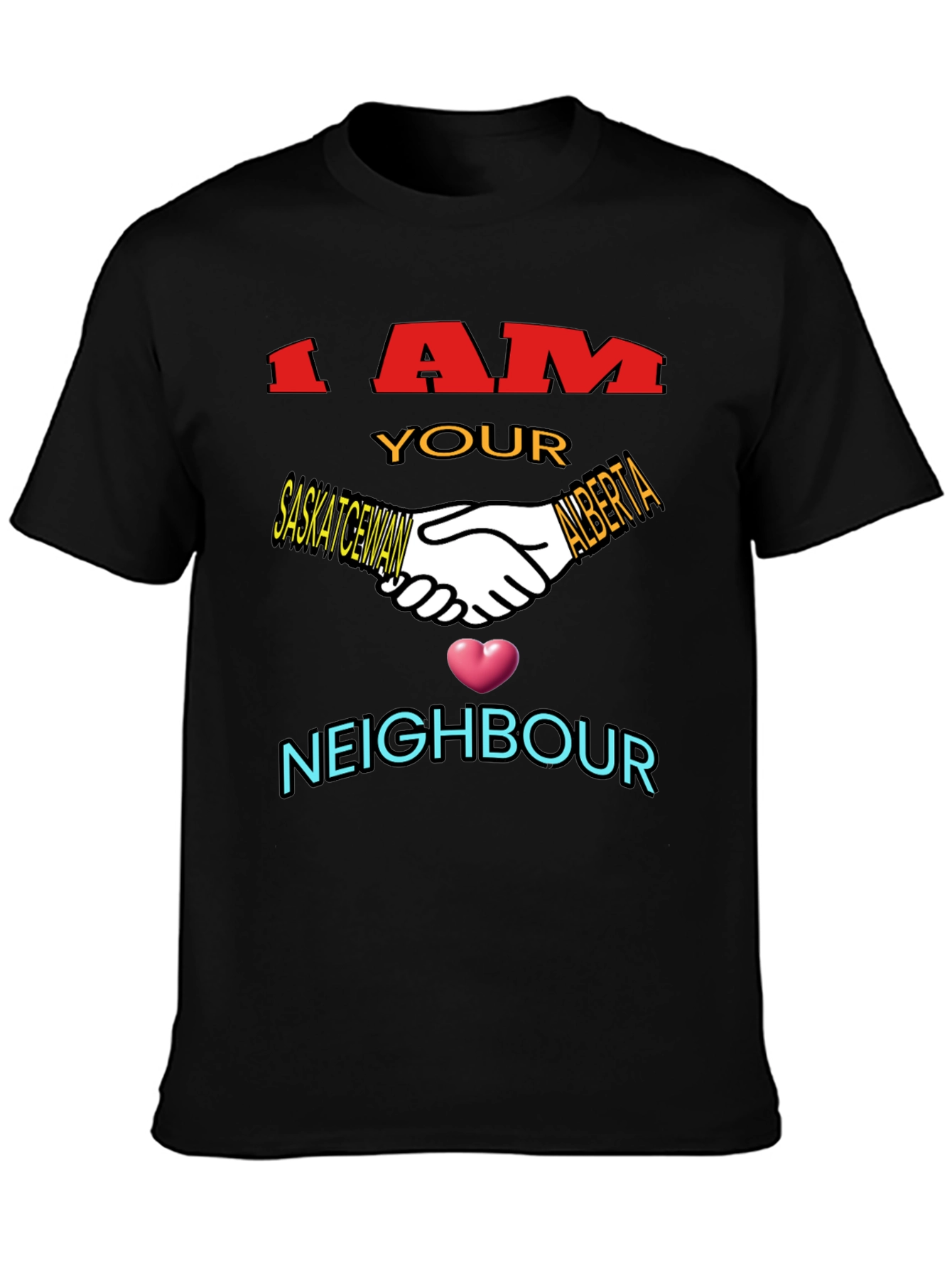 Saskatchewan Alberta Neighbour T-Shirt