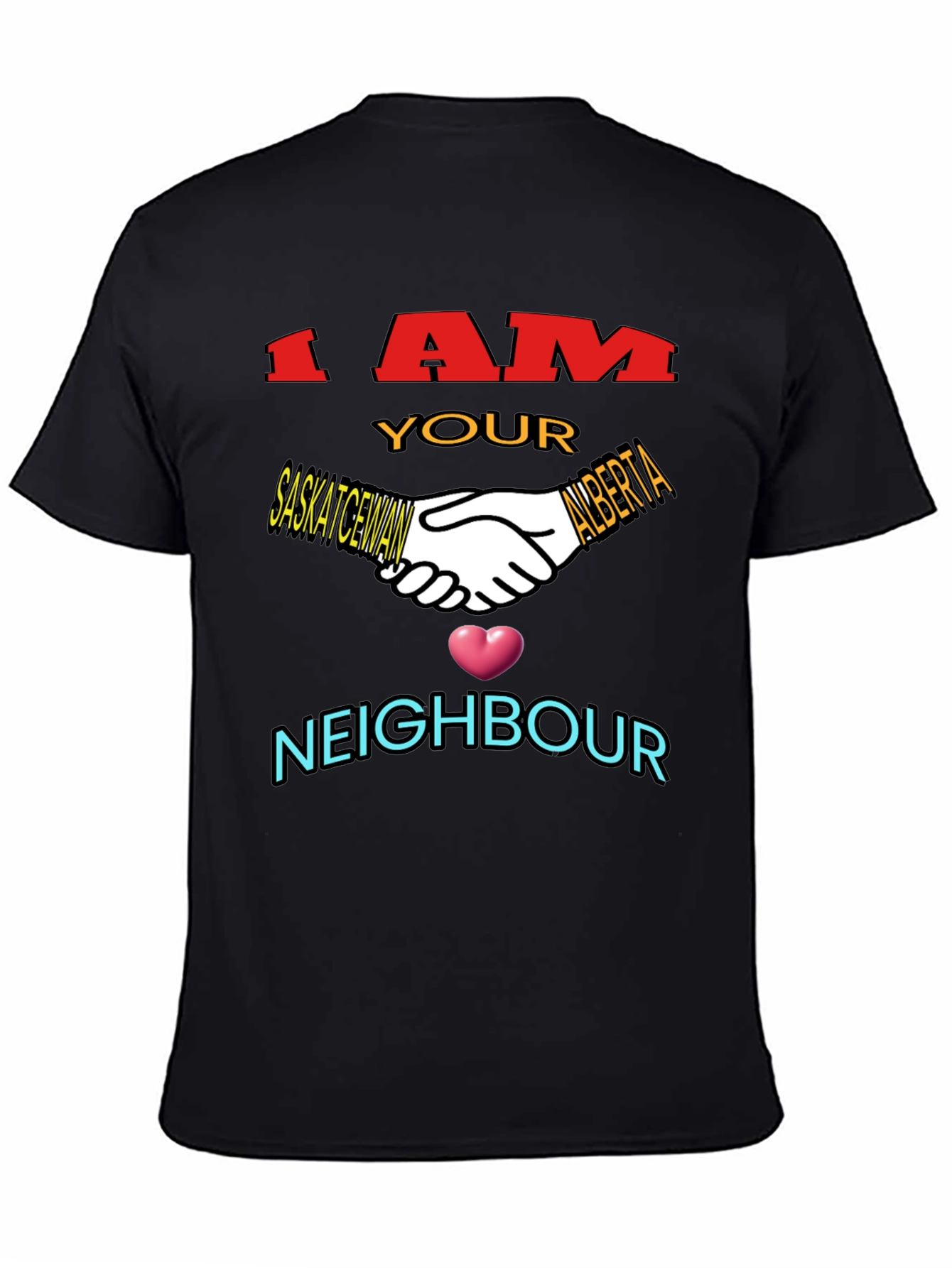 Saskatchewan Alberta Neighbour T-Shirt