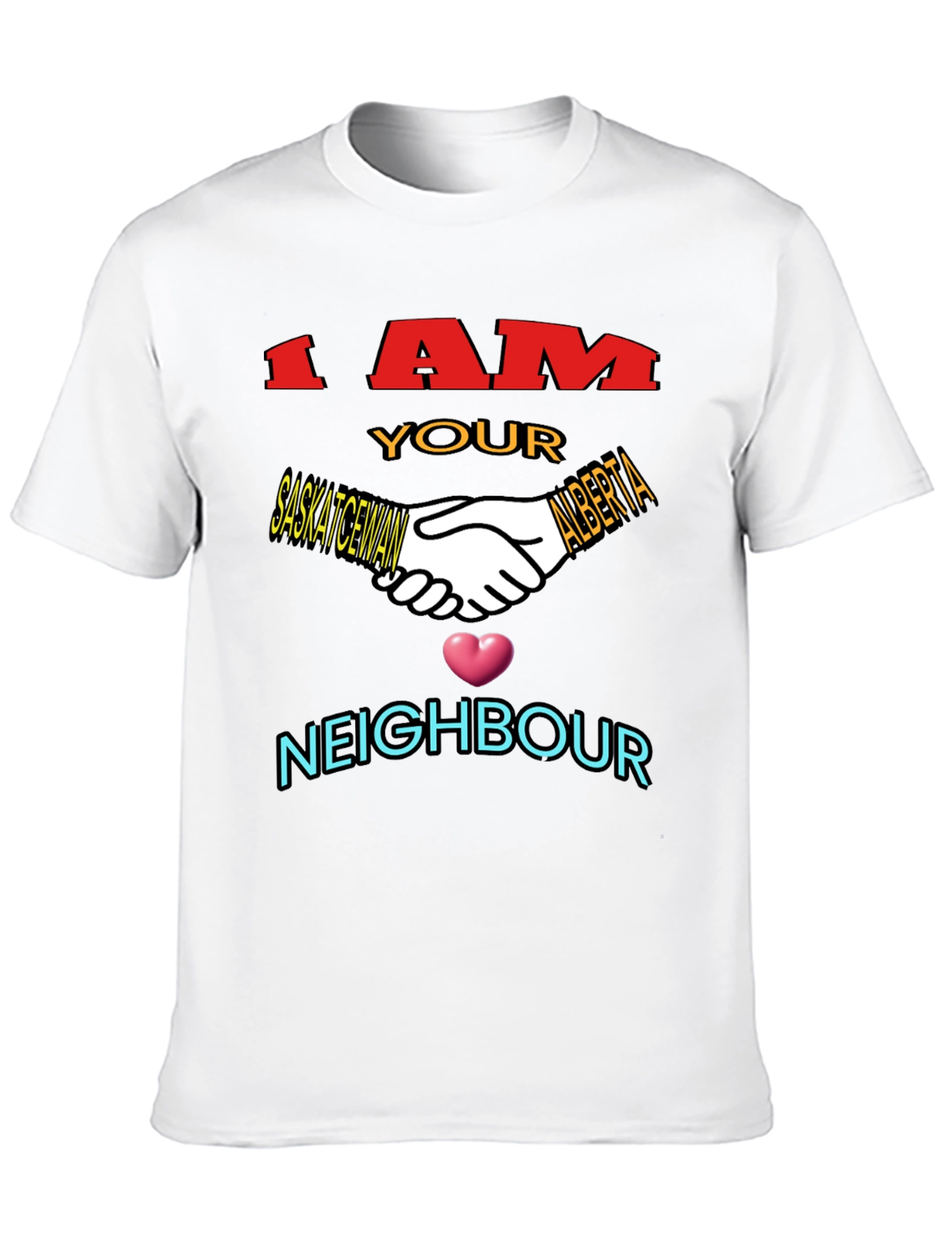 Saskatchewan Alberta Neighbour T-Shirt