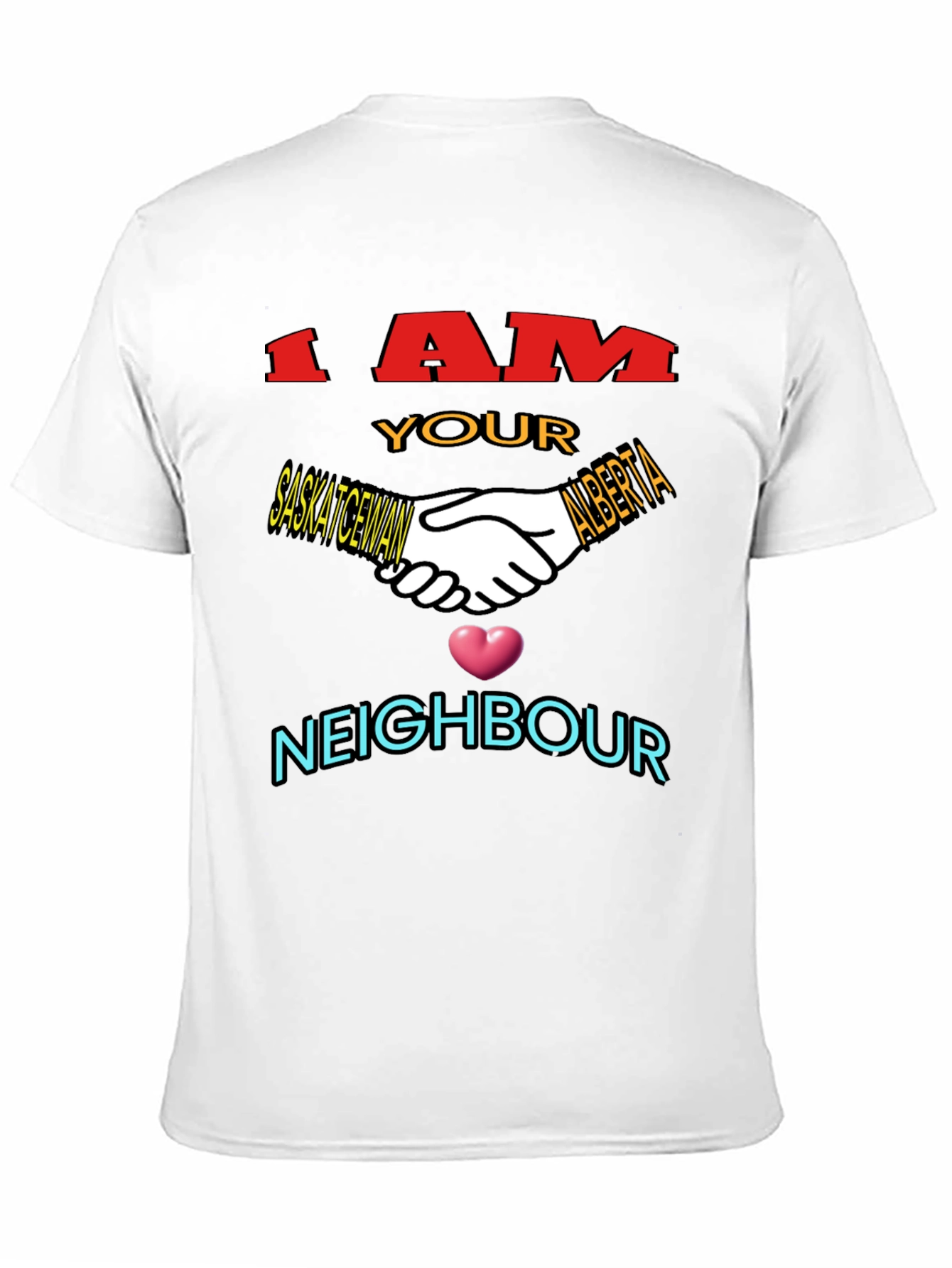 Saskatchewan Alberta Neighbour T-Shirt