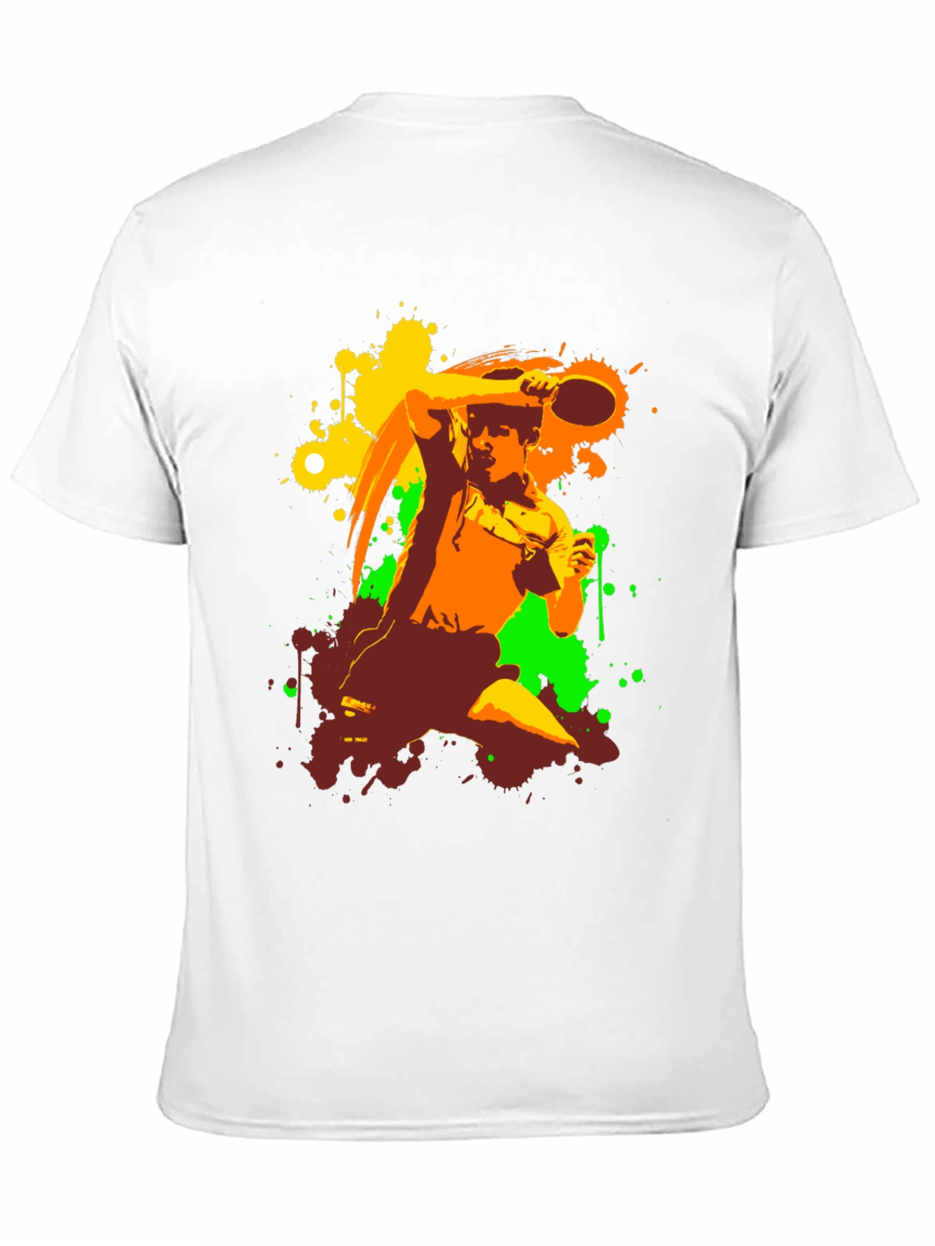 Abstract Table Tennis Graphic Tee