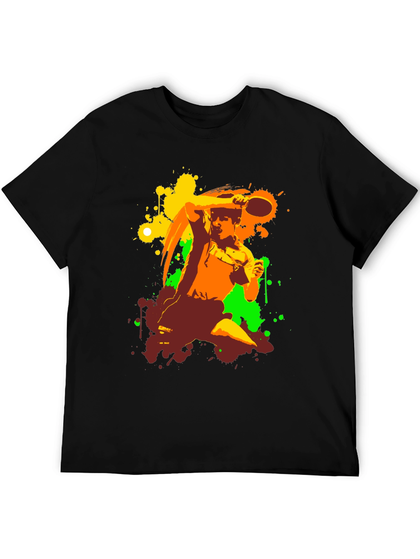 Abstract Table Tennis Graphic Tee