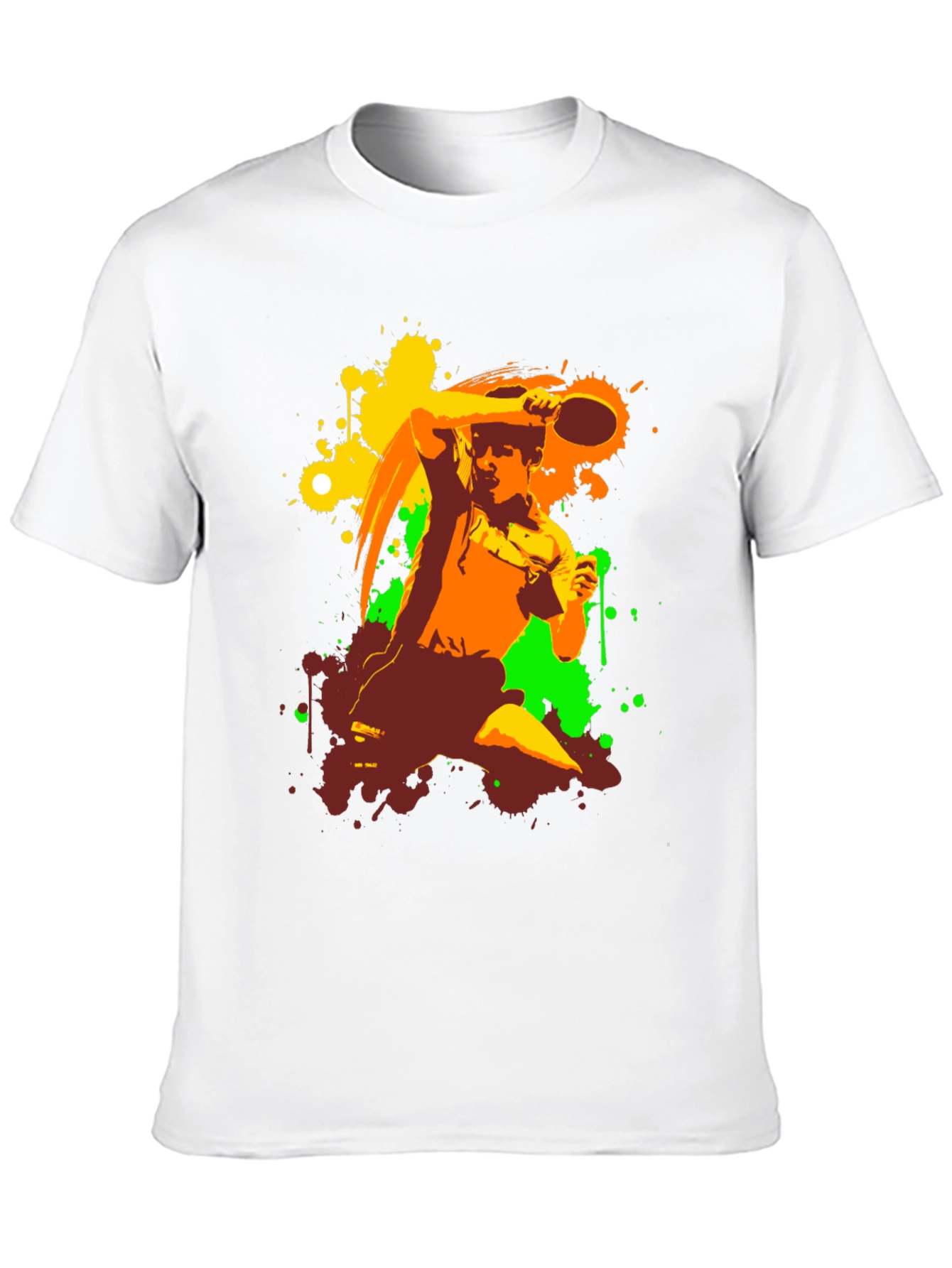 Abstract Table Tennis Graphic Tee