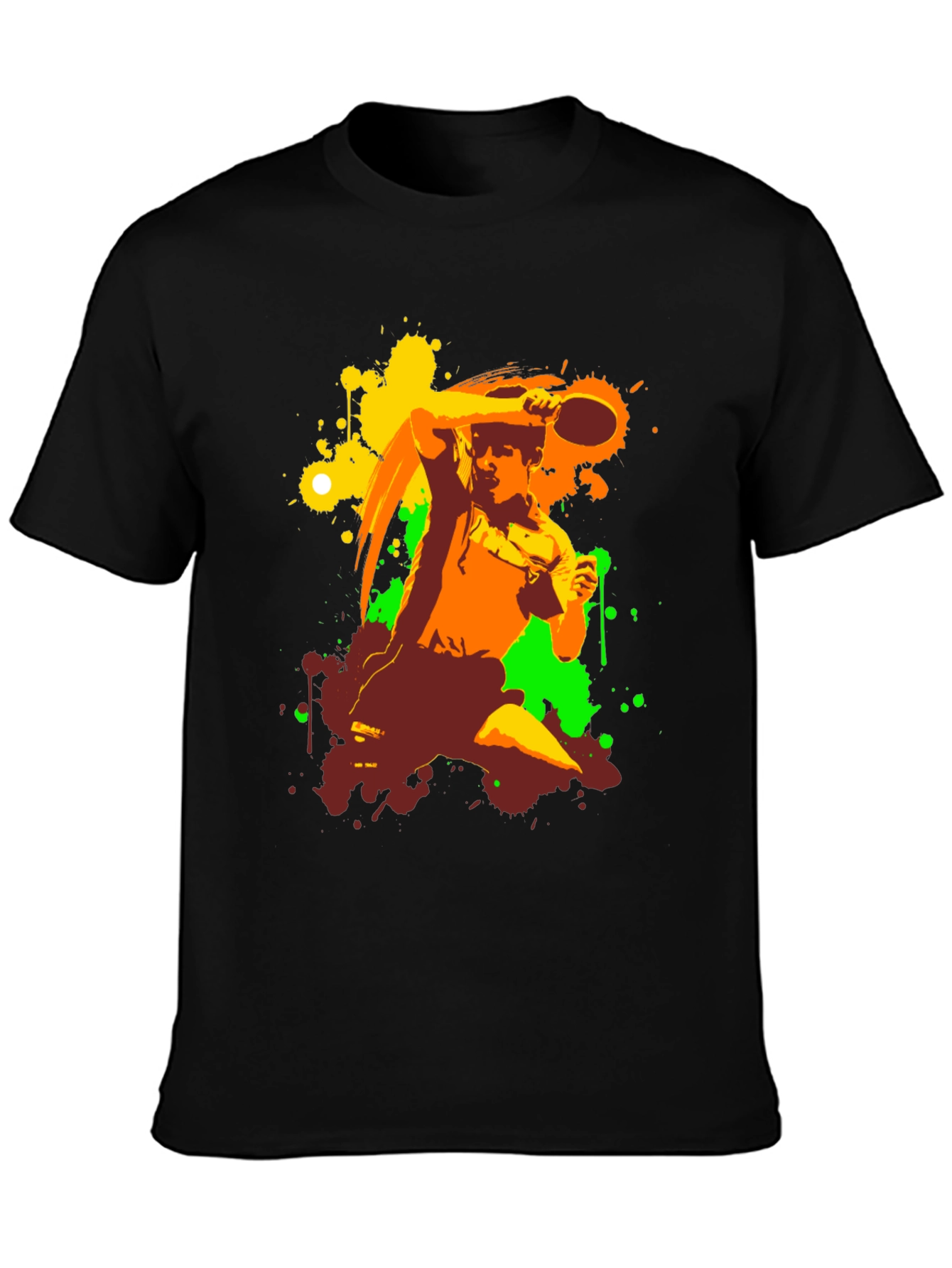 Abstract Table Tennis Graphic Tee