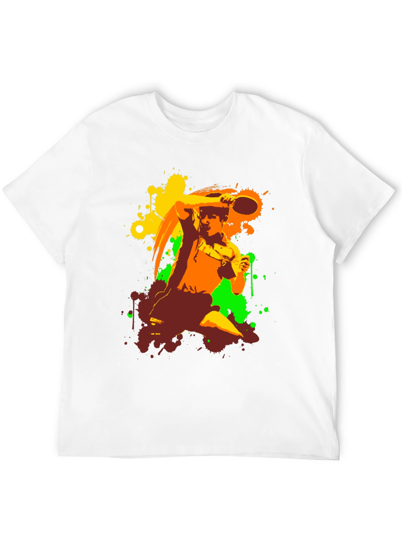 Abstract Table Tennis Graphic Tee
