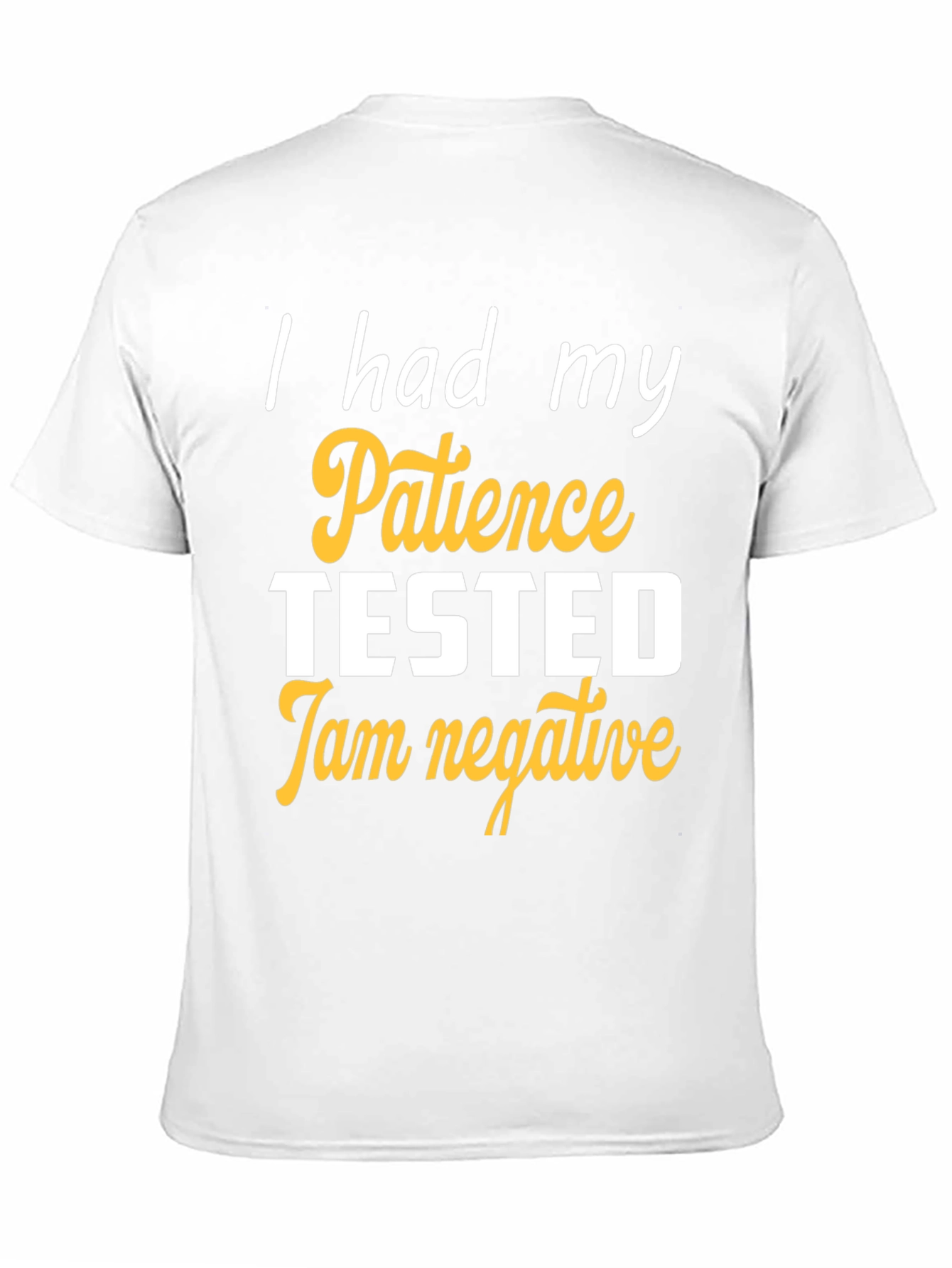 Humorous Patience Tested Black T-Shirt