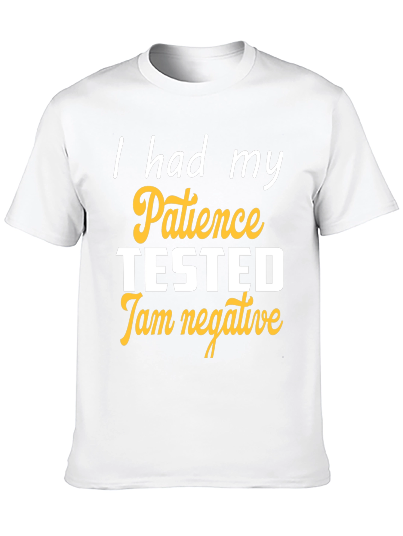 Humorous Patience Tested Black T-Shirt