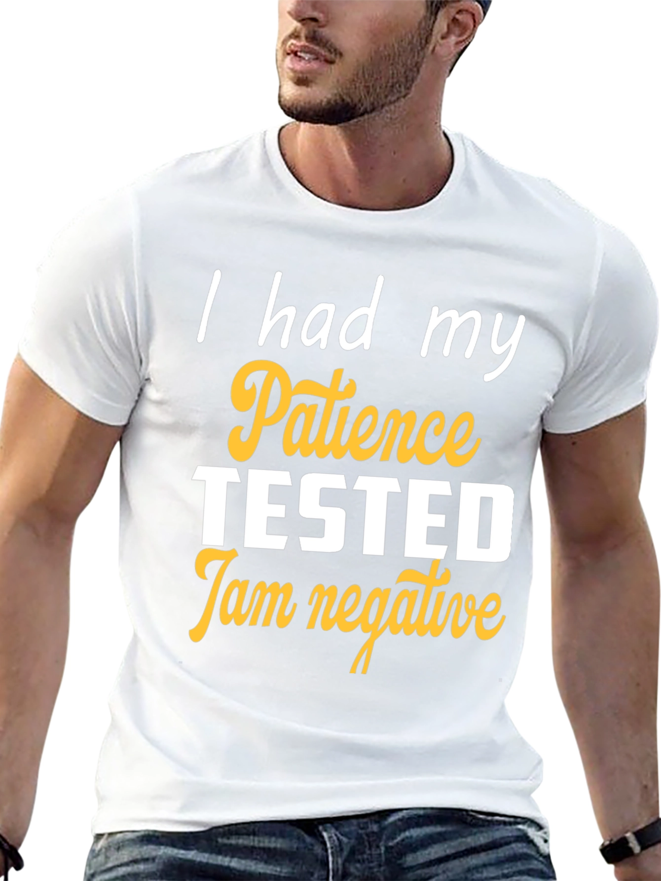 Humorous Patience Tested Black T-Shirt