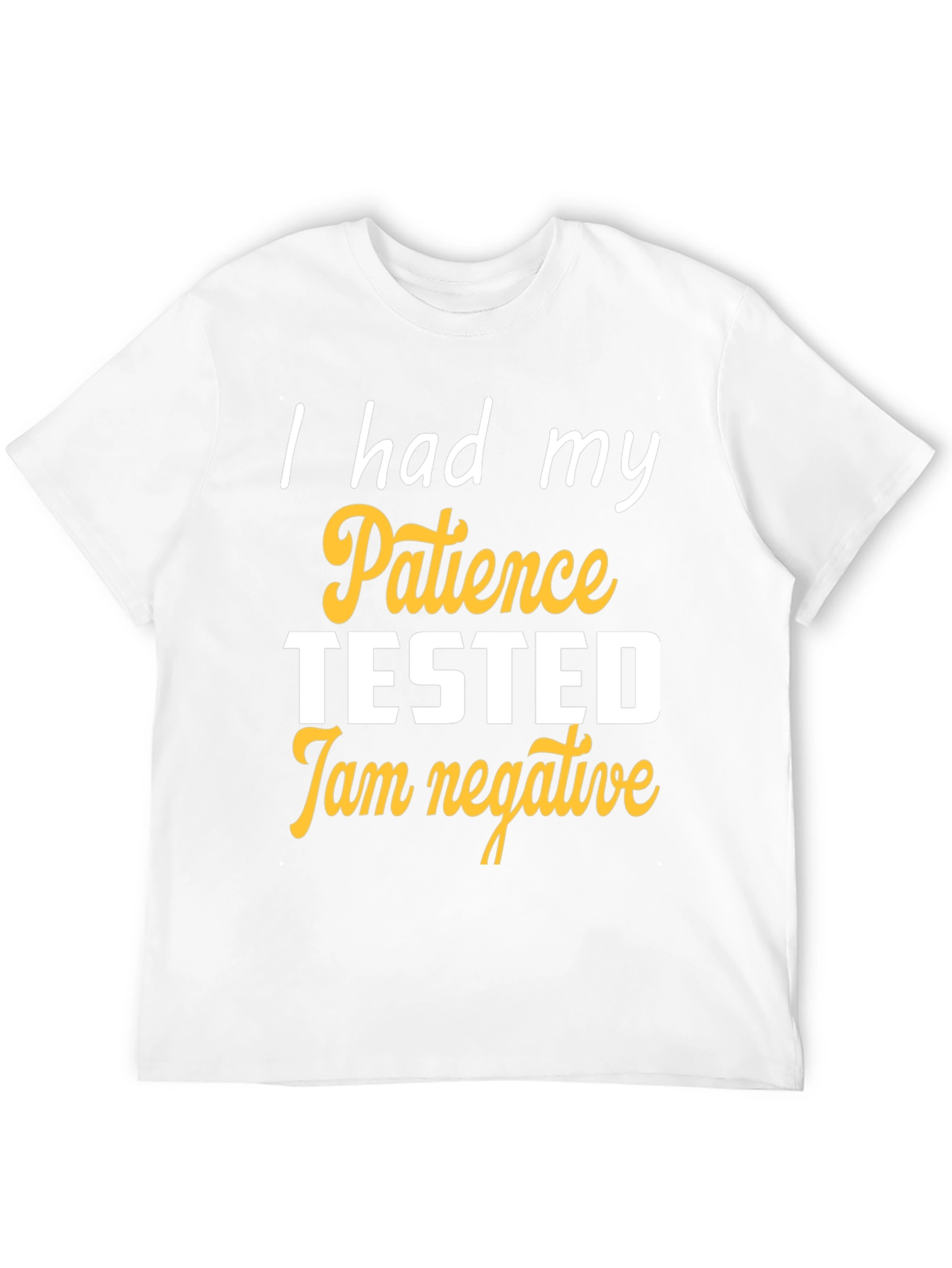 Humorous Patience Tested Black T-Shirt
