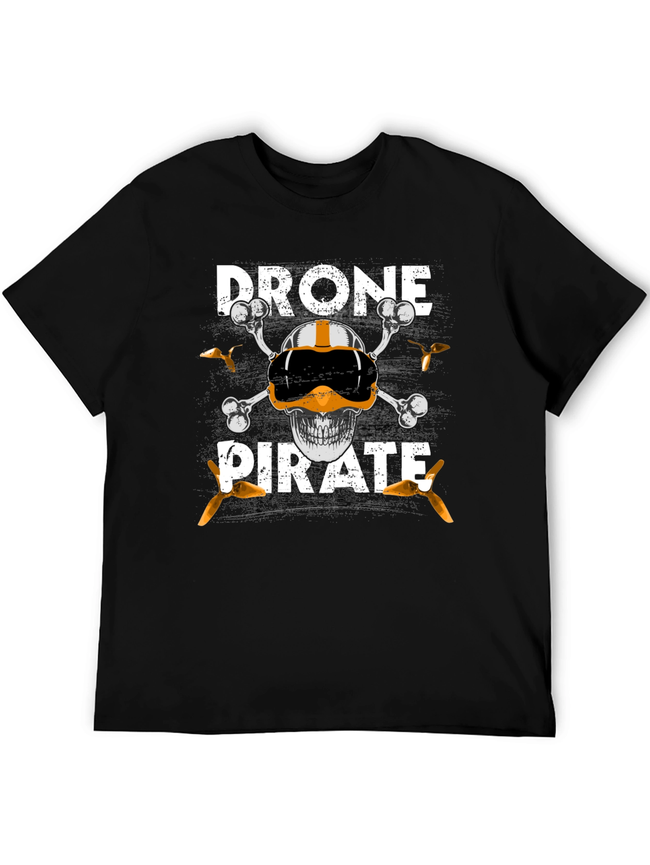 Drone Pirate T-Shirt - Pilot Skull Design