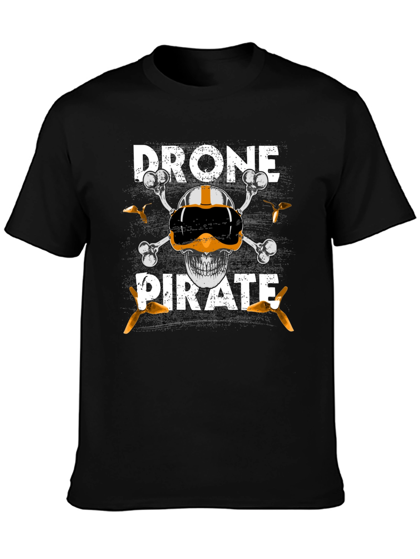 Drone Pirate T-Shirt - Pilot Skull Design