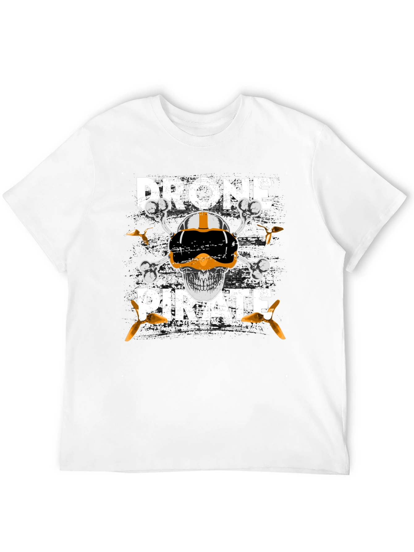 Drone Pirate T-Shirt - Pilot Skull Design