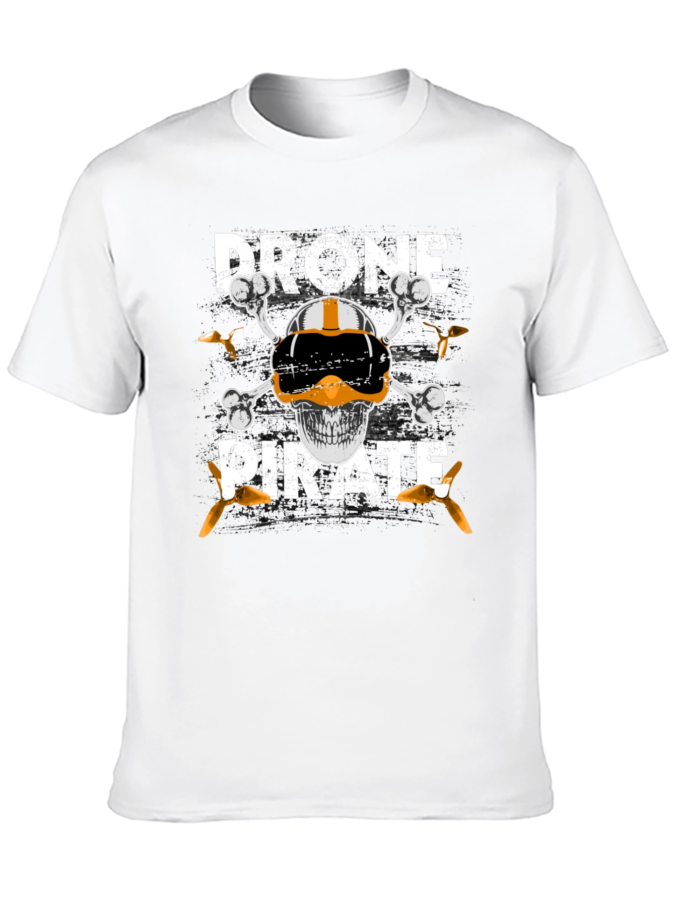 Drone Pirate T-Shirt - Pilot Skull Design