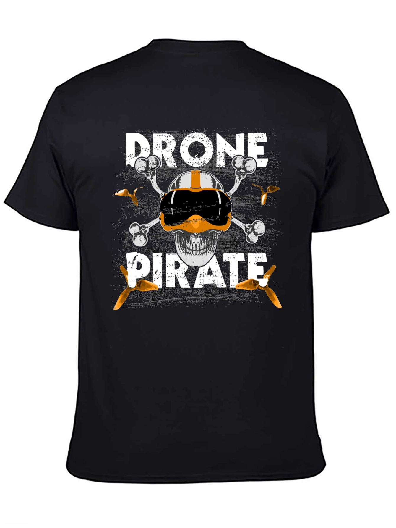 Drone Pirate T-Shirt - Pilot Skull Design