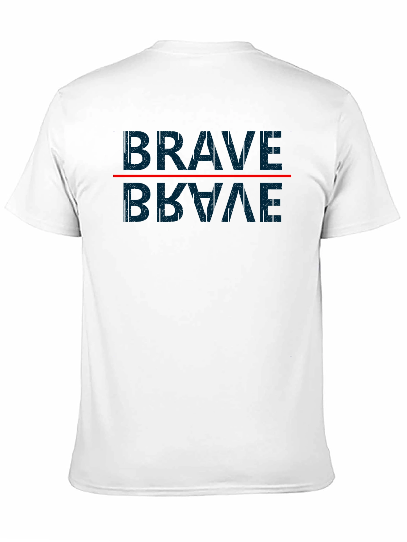 Brave Mirror Graphic T-Shirt - Casual Style