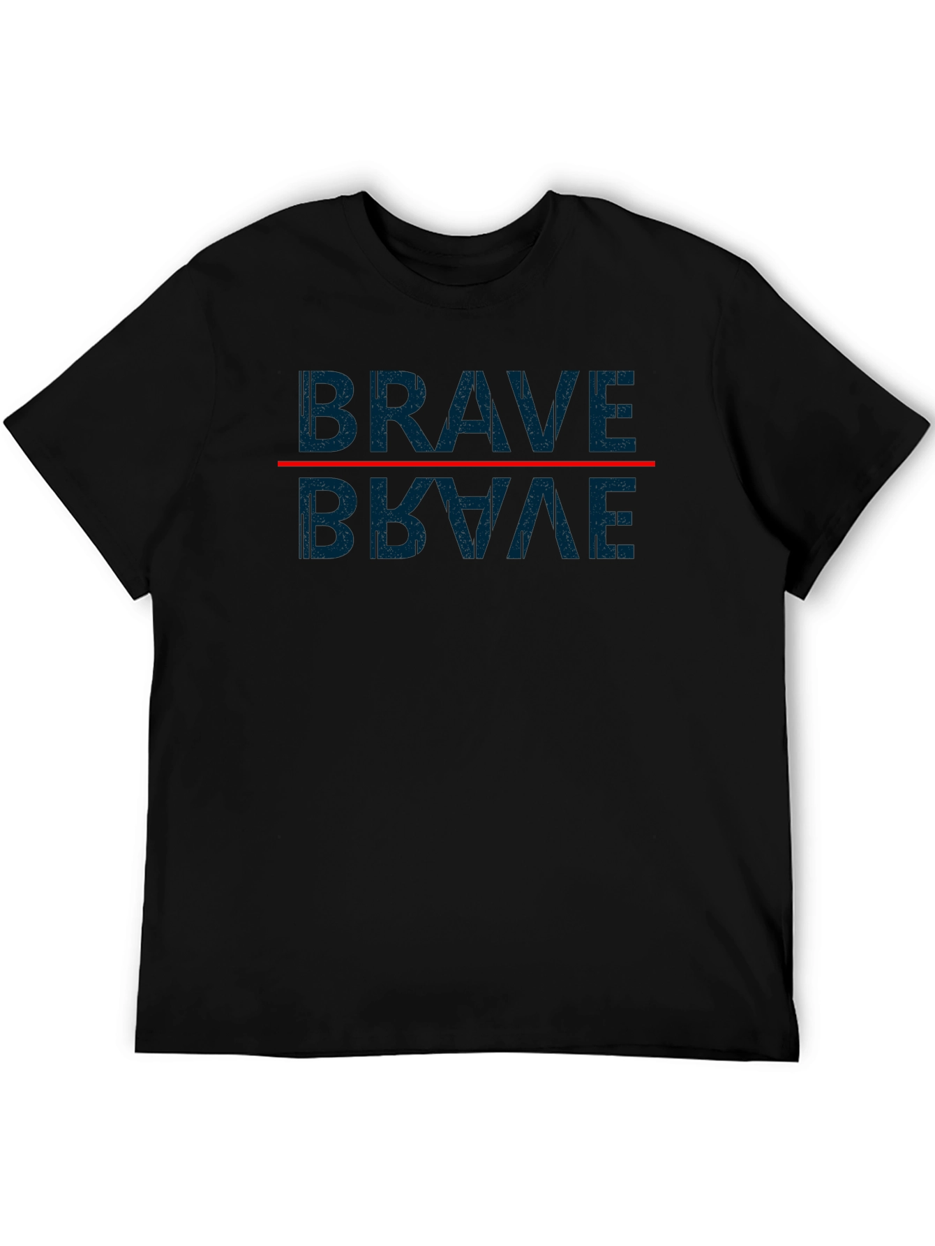 Brave Mirror Graphic T-Shirt - Casual Style
