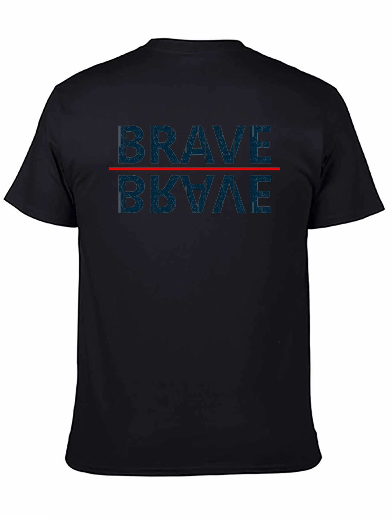 Brave Mirror Graphic T-Shirt - Casual Style