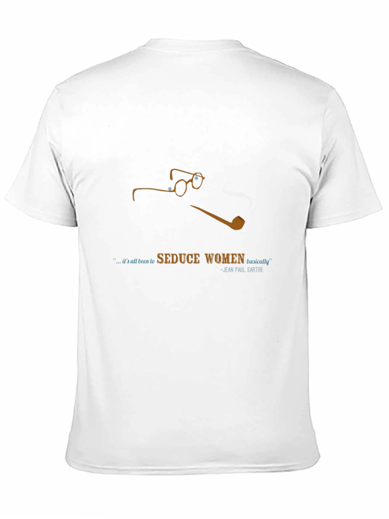 Sartre Quote Black T-Shirt - Seduce Women
