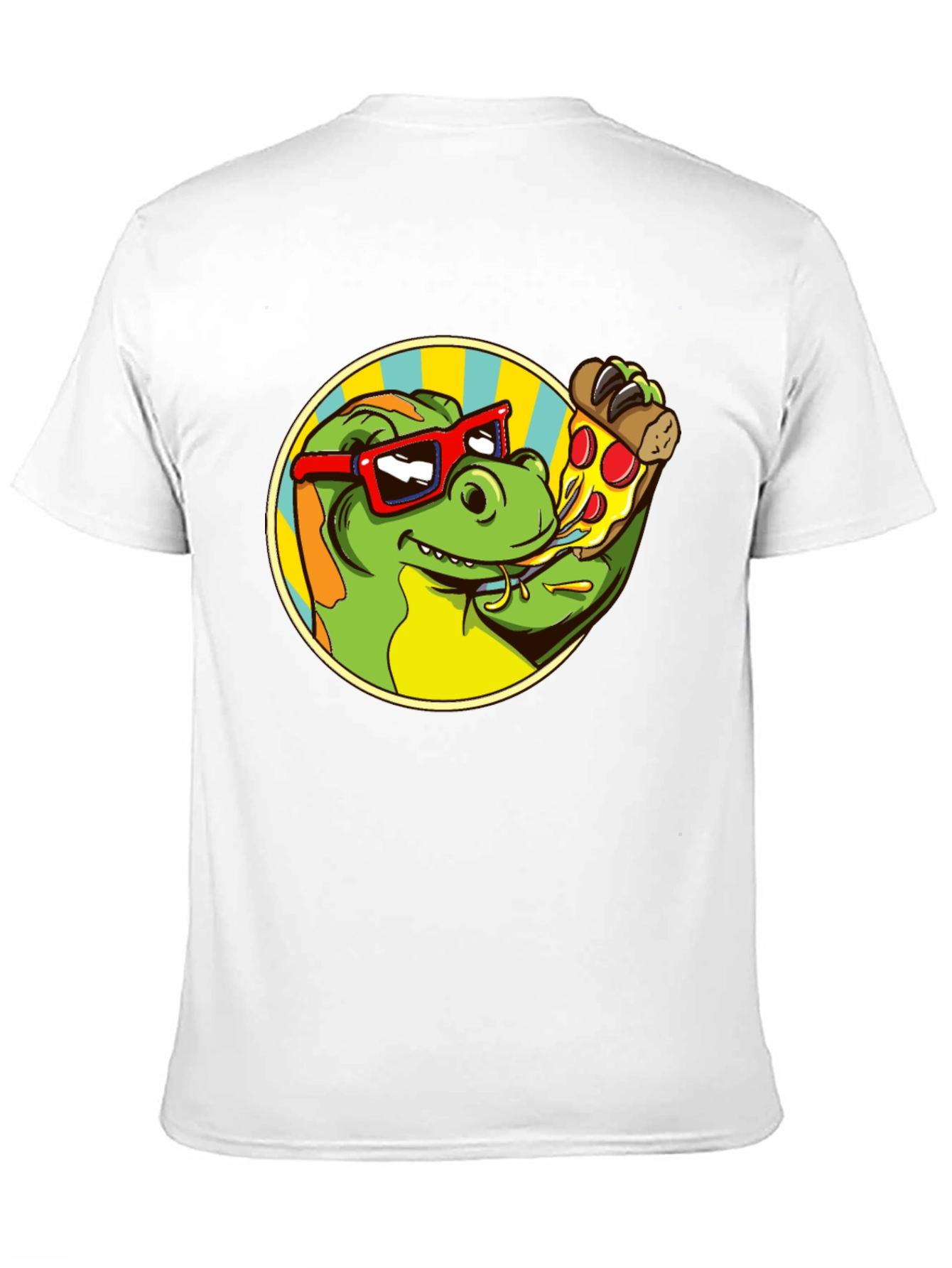 Dino Pizza Lover T-Shirt - Fun Graphic Tee