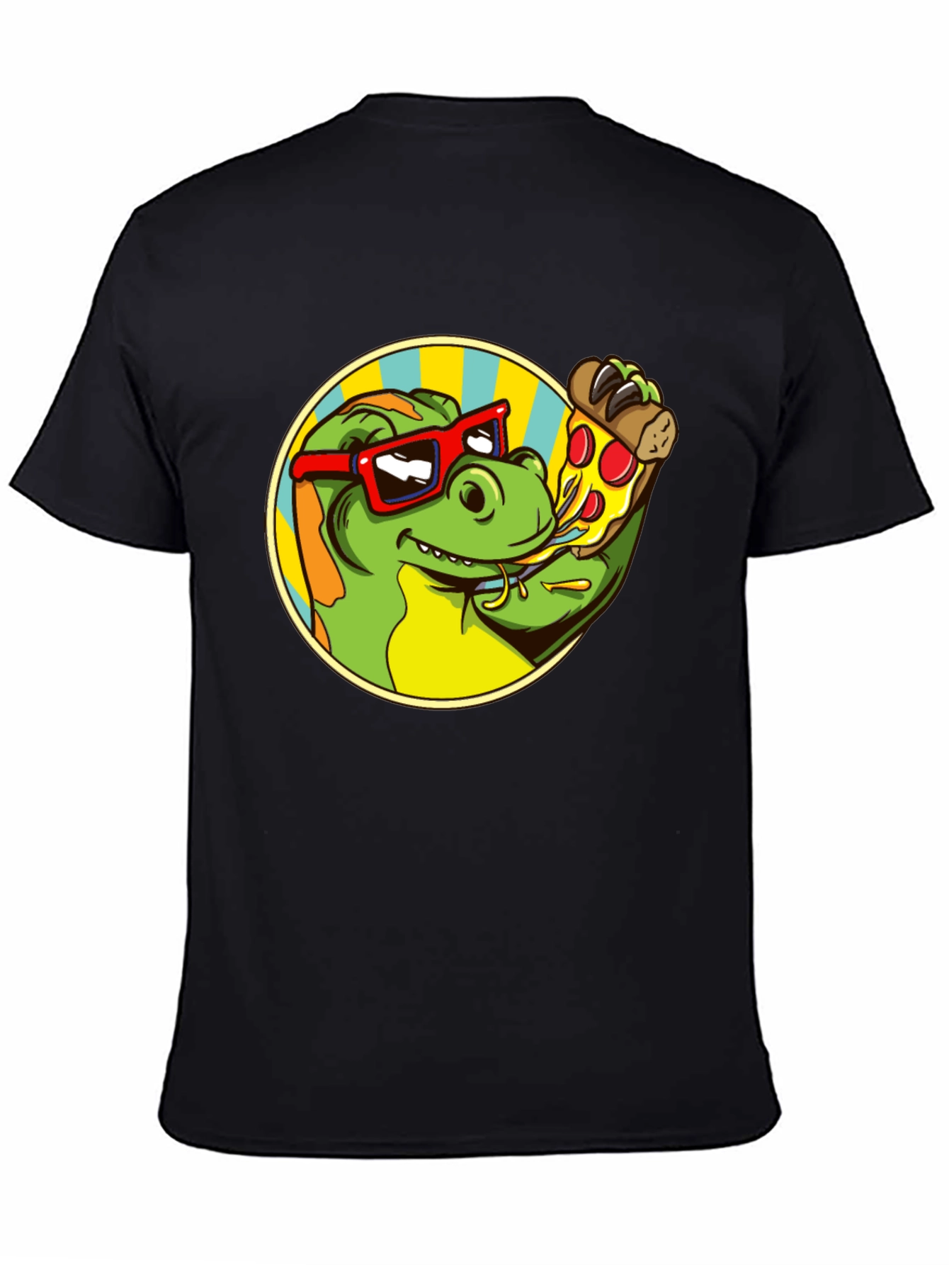 Dino Pizza Lover T-Shirt - Fun Graphic Tee