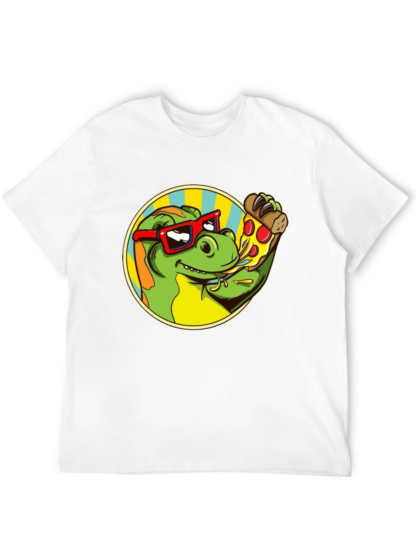 Dino Pizza Lover T-Shirt - Fun Graphic Tee