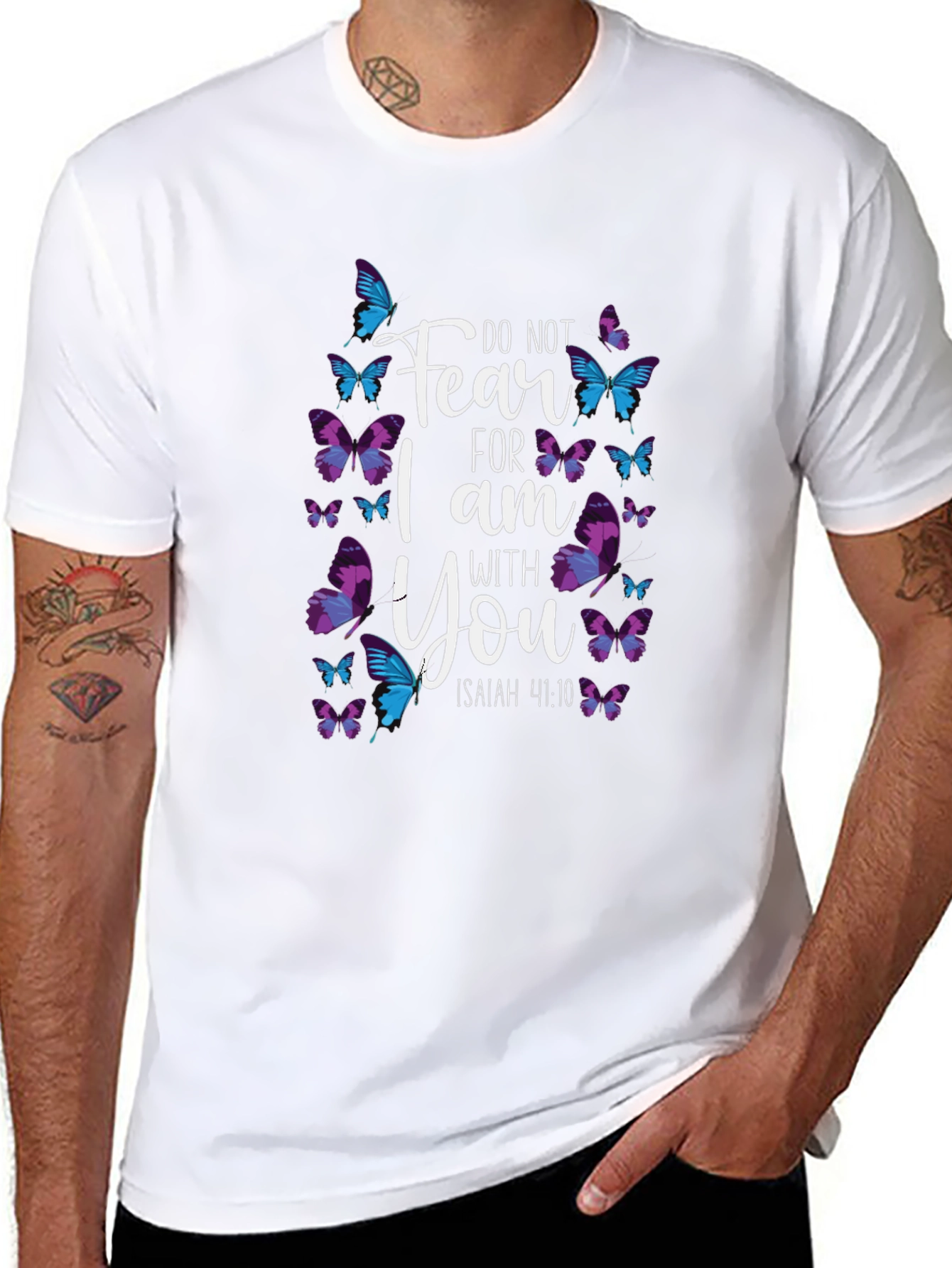 Inspirational Butterfly Graphic T-Shirt