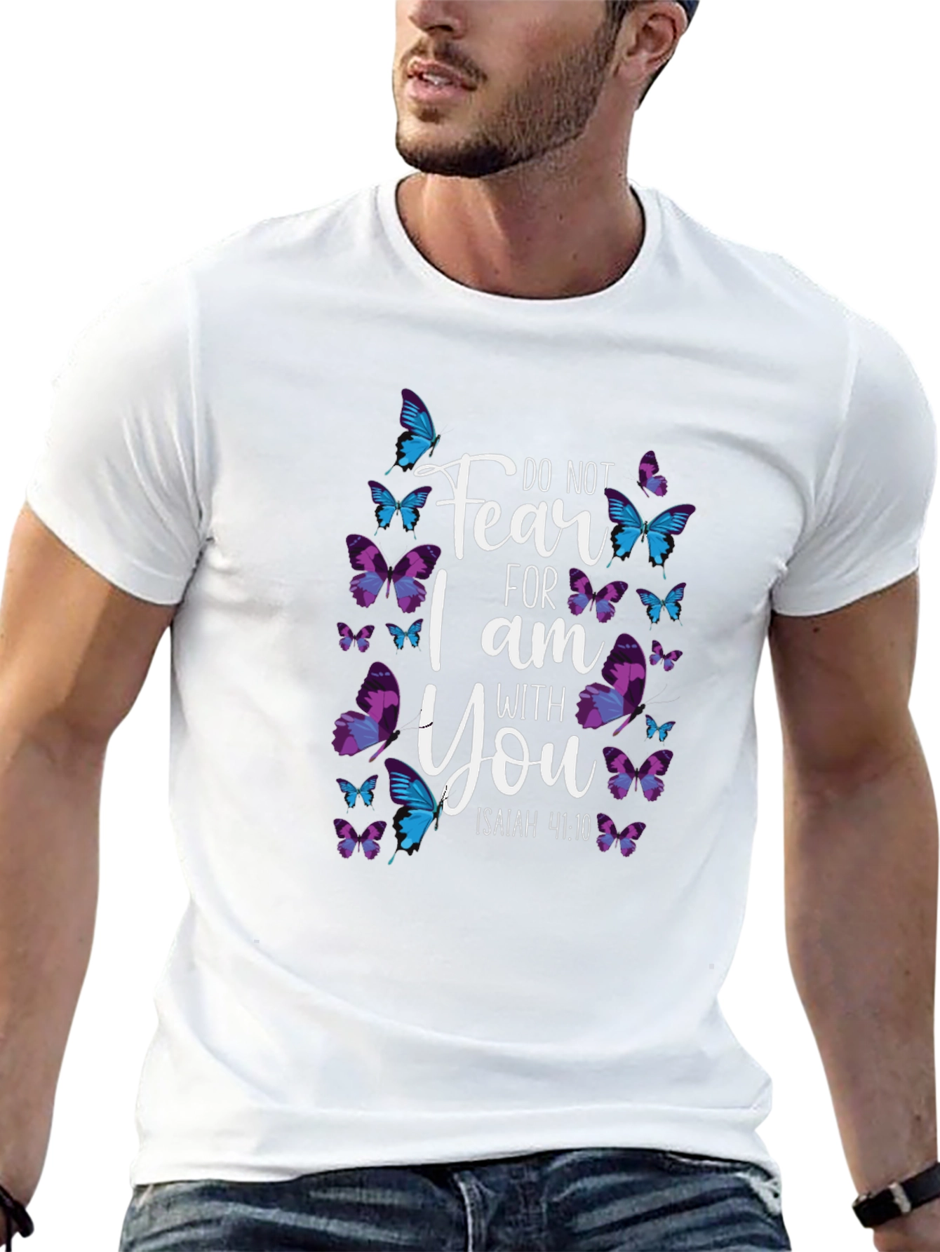 Inspirational Butterfly Graphic T-Shirt