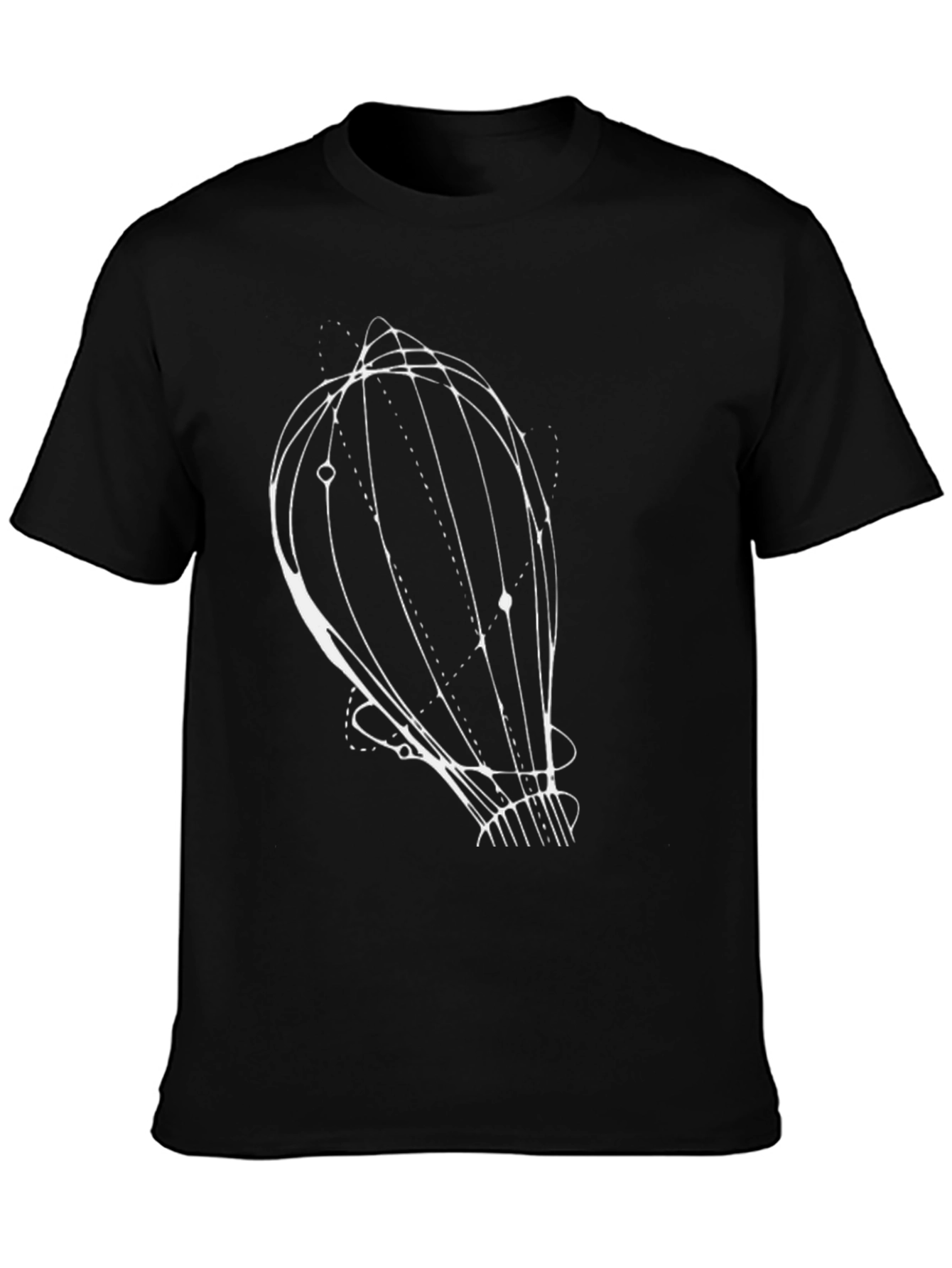 Abstract Graphic Print Tee - Modern Artistic Design
