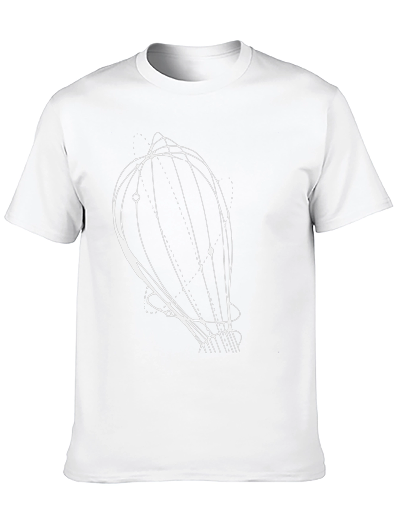 Abstract Graphic Print Tee - Modern Artistic Design