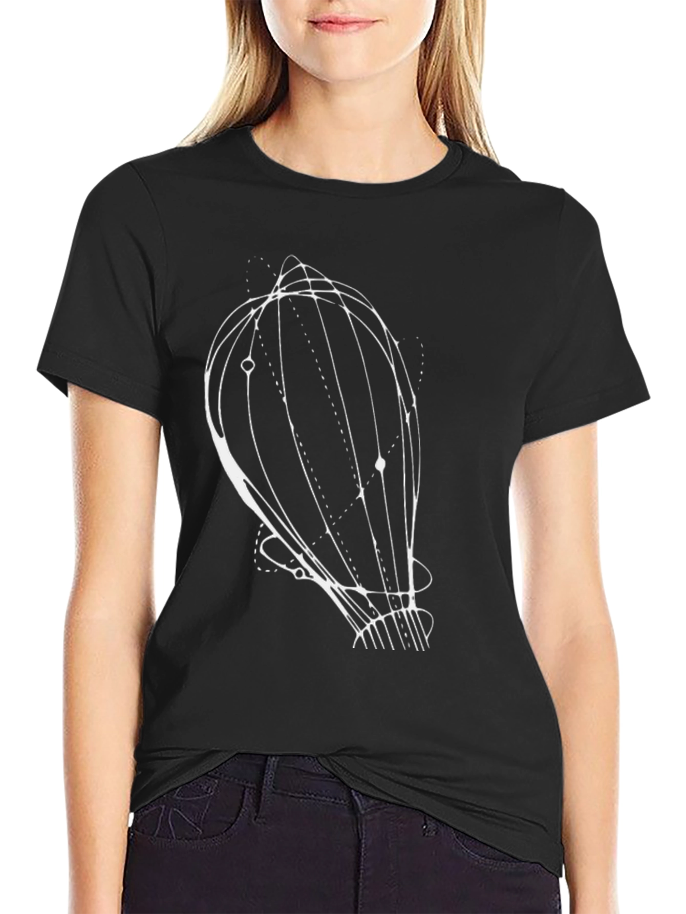 Abstract Graphic Print Tee - Modern Artistic Design