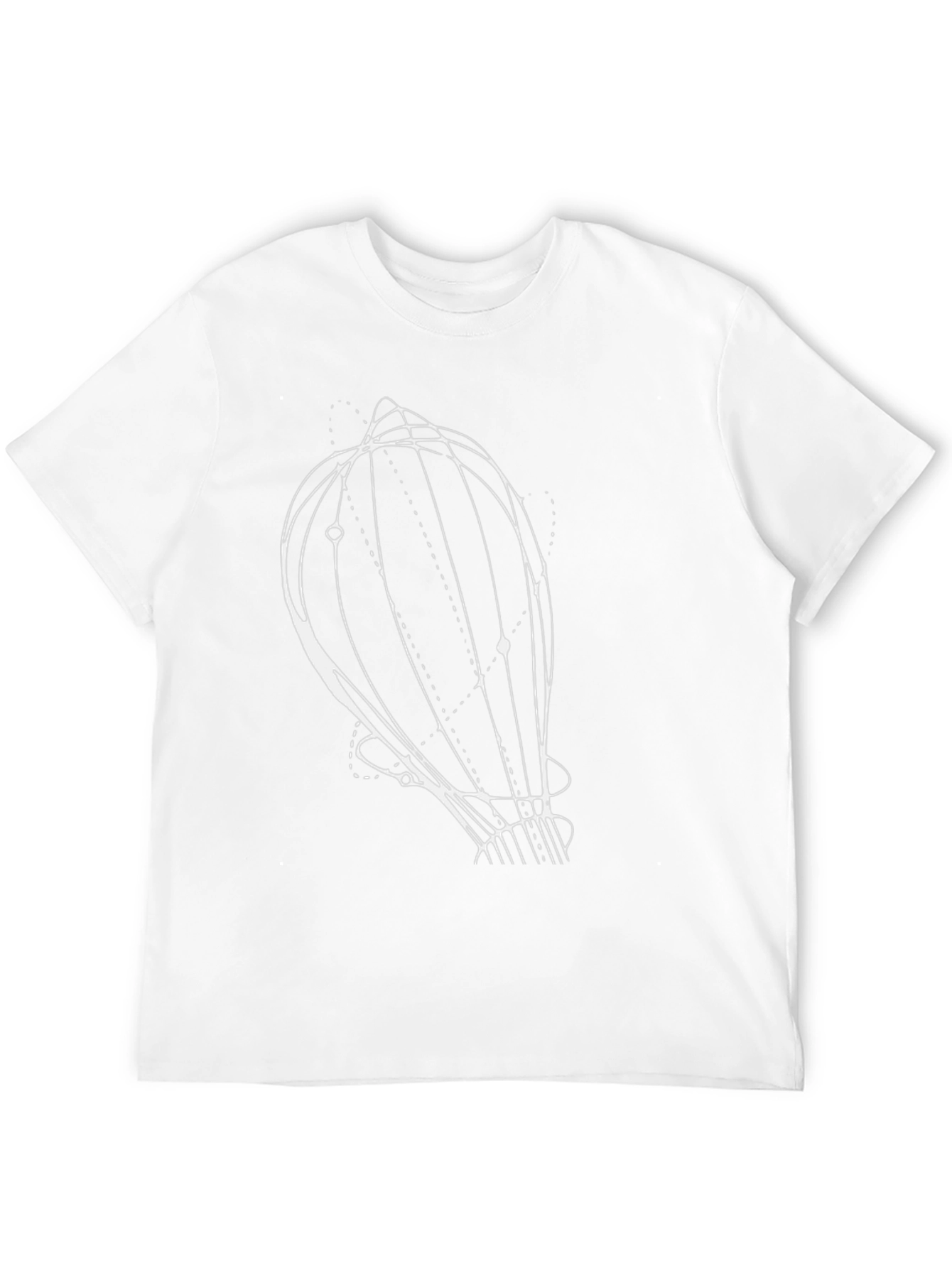 Abstract Graphic Print Tee - Modern Artistic Design