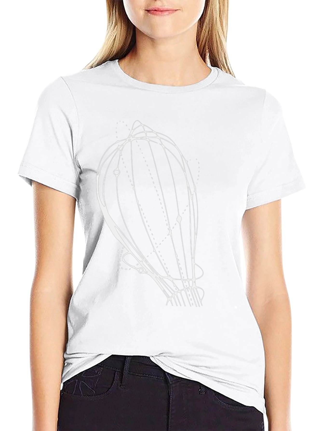 Abstract Graphic Print Tee - Modern Artistic Design