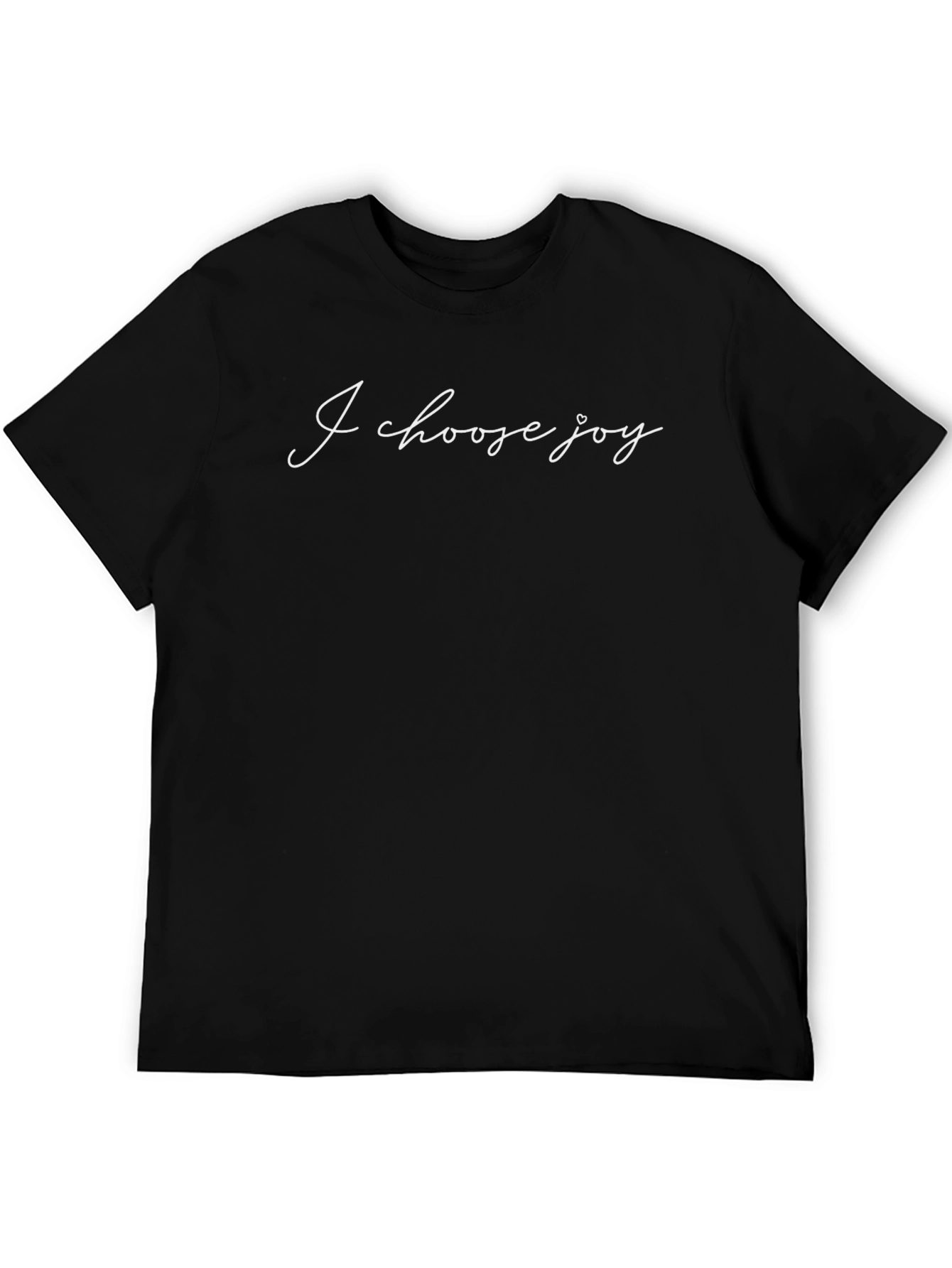 I Choose Joy Graphic Tee - Stylish Black T-Shirt