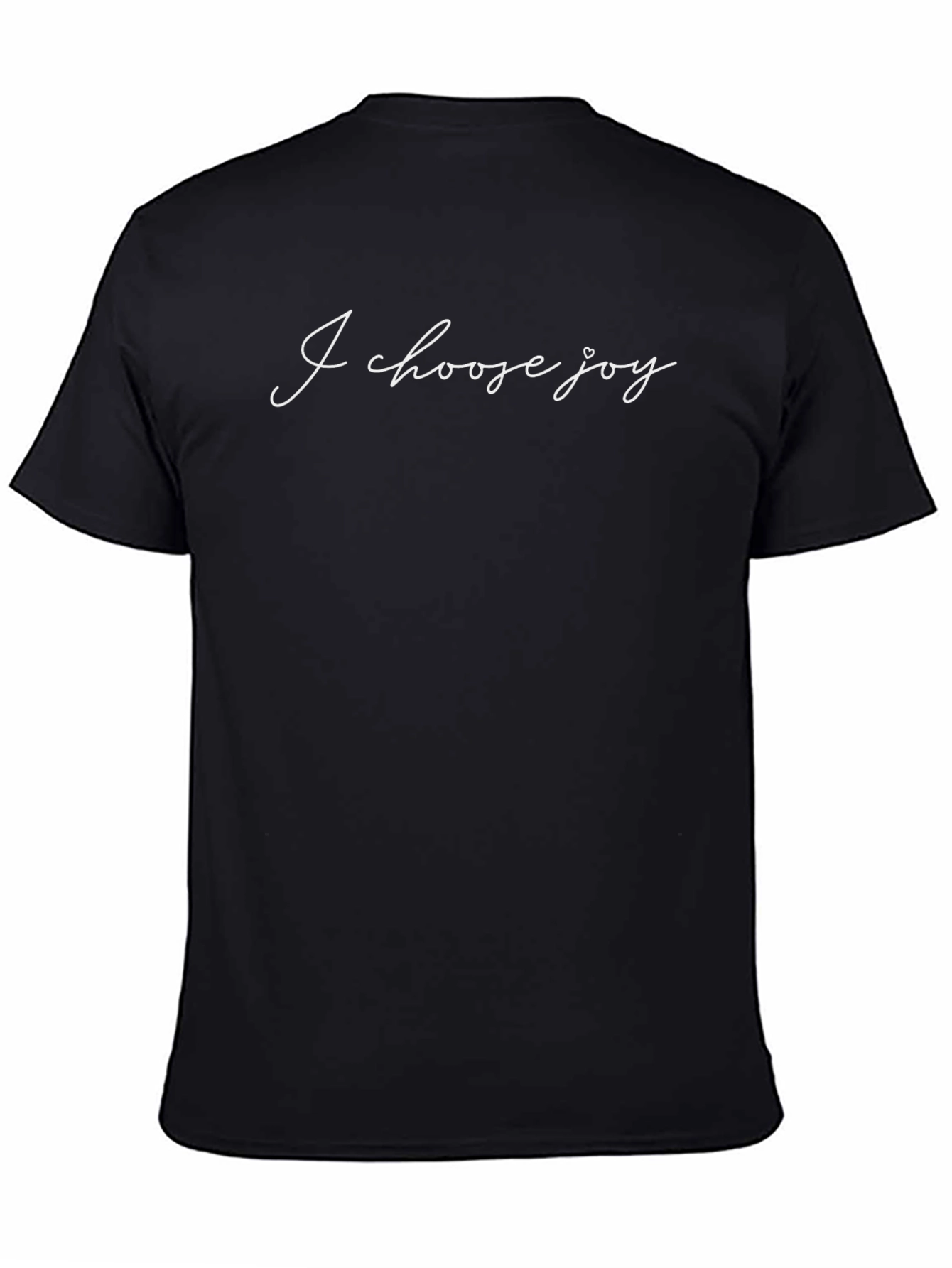 I Choose Joy Graphic Tee - Stylish Black T-Shirt